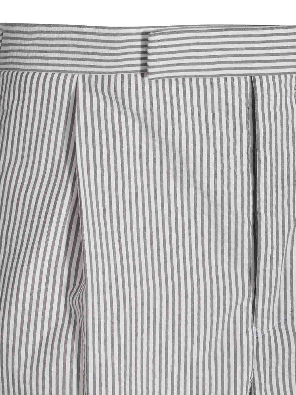 Grey and white cotton shorts MTC176E00572035 (Thom Browne / ショートパンツ ) | Thom Browne (トム・ブラウン)(2)