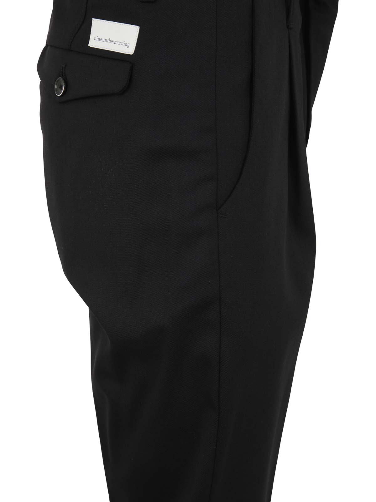 Stretch pants with pences 9FW23FL131BLACK (nine:inthe:morning / パンツ ) | nine:inthe:morning (ナインインザモーニング)(2)