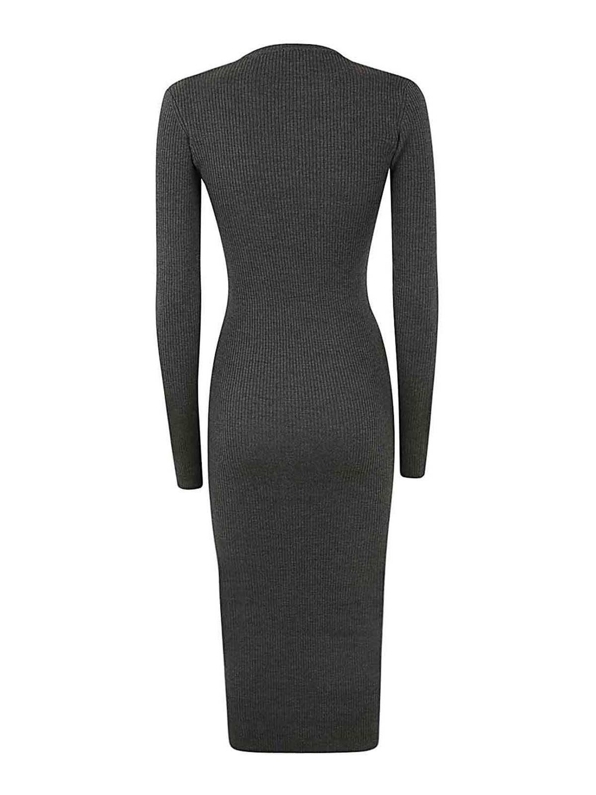 Ribbed Long Sleeve Dress W5016PCCHARCOAL (WARDROBE.NYC / ワンピース・ドレス・オールインワン ) | WARDROBE.NYC (ワードローブ ニューヨーク)(1)