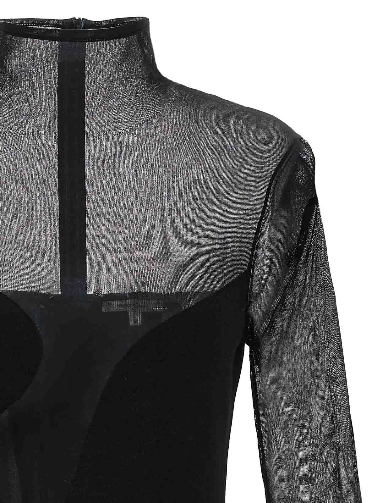 Fitted Semisheer Dress NDAW23KT033BLACK (NENSI DOJAKA / ワンピース・ドレス・オールインワン ) | NENSI DOJAKA (ネンシ ドジョカ)(2)