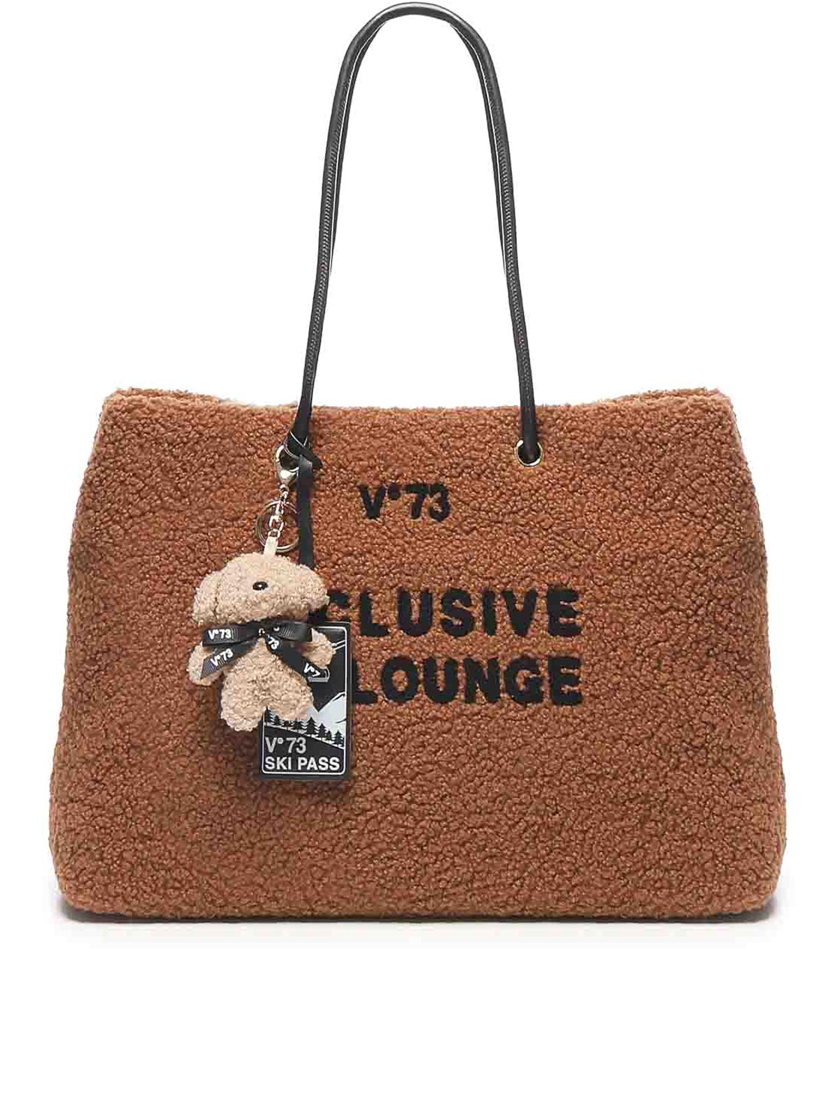 Ski Lounge Shopping Bag 73BS9A501SKILOUNGECUOIONERO (V°73 / トートバッグ ) | V°73 (ヴィ セッタンタトレ)