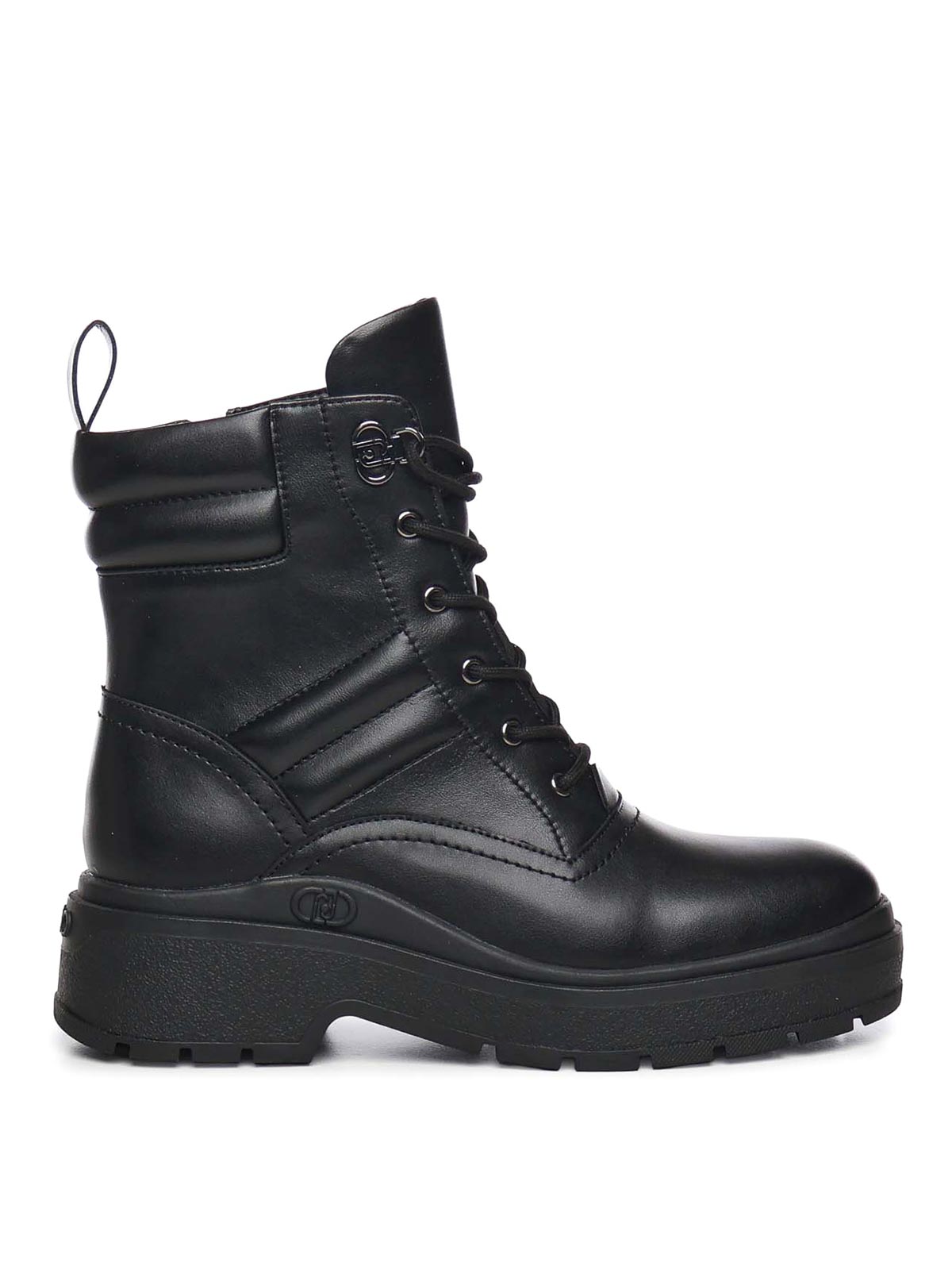 Andrea Leather Combat Boots SF5095EX01422222 (LIU•JO / ブーツ ) | LIU•JO (リュー・ジョー)