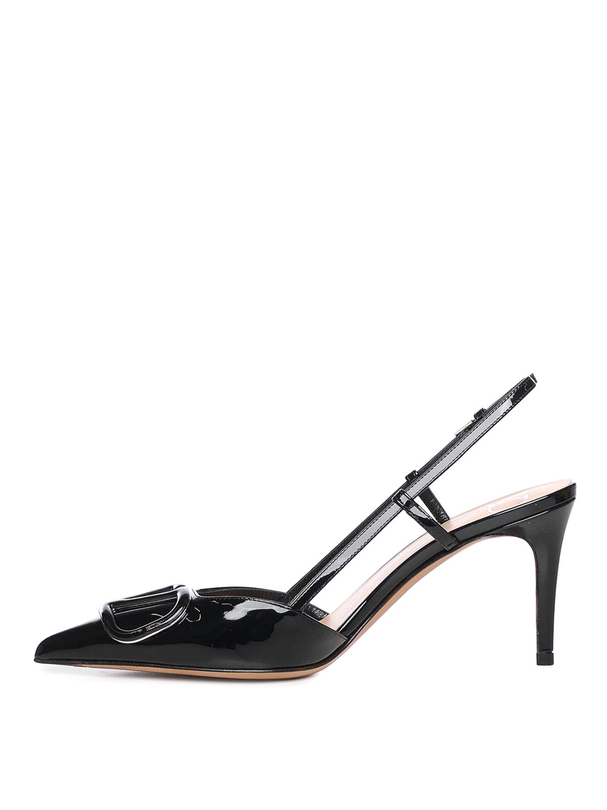 Vlogo Signature Patent Leather Slingback Pump 7W2S0R01TMK0NO (Valentino Garavani / パンプス・ハイヒール ) | Valentino Garavani (ヴァレンティノ)(3)
