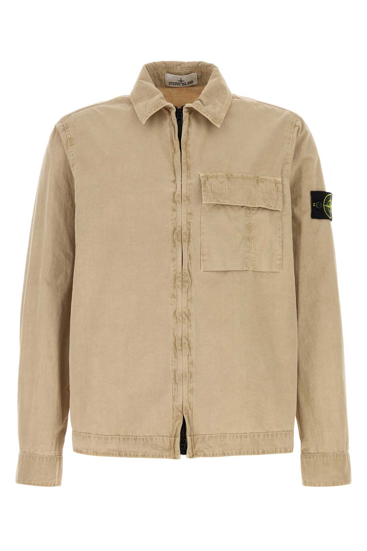 Beige cotton shirt L1S151200008S00WNV019A (STONE ISLAND / シャツ・ブラウス ) | STONE ISLAND (ストーンアイランド)