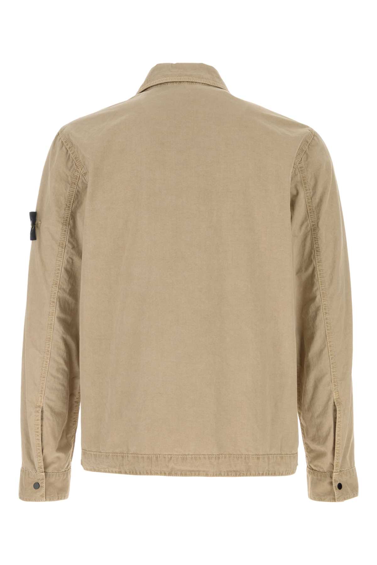 Beige cotton shirt L1S151200008S00WNV019A (STONE ISLAND / シャツ・ブラウス ) | STONE ISLAND (ストーンアイランド)(1)