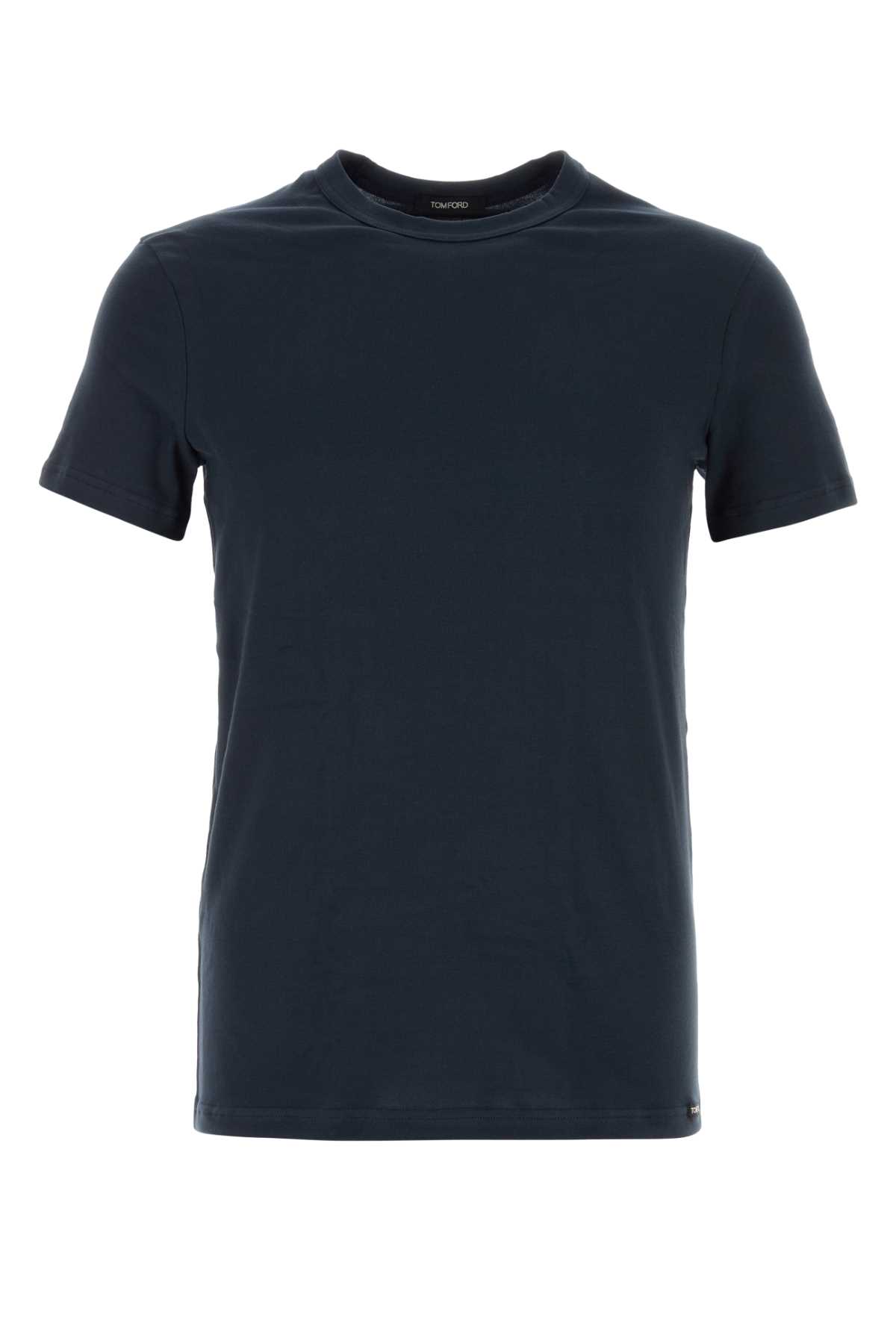 Navy blue stretch cotton blend t-shirt T4M081040412 (TOM FORD / Tシャツ・カットソー ) | TOM FORD (トムフォード)