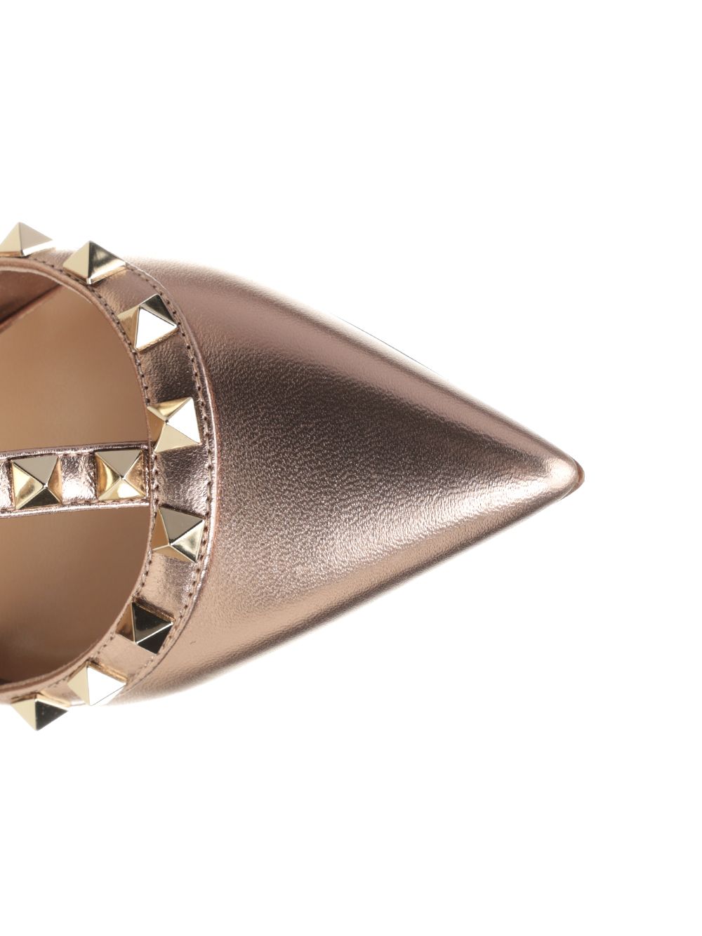 ANKLE STRAP | ROCKSTUD | T. 100 | NAPPA LAMINATA/PLATINUM STUDS 8W2S0393QKHGF9 (Valentino Garavani / パンプス・ハイヒール ) | Valentino Garavani (ヴァレンティノ)(3)