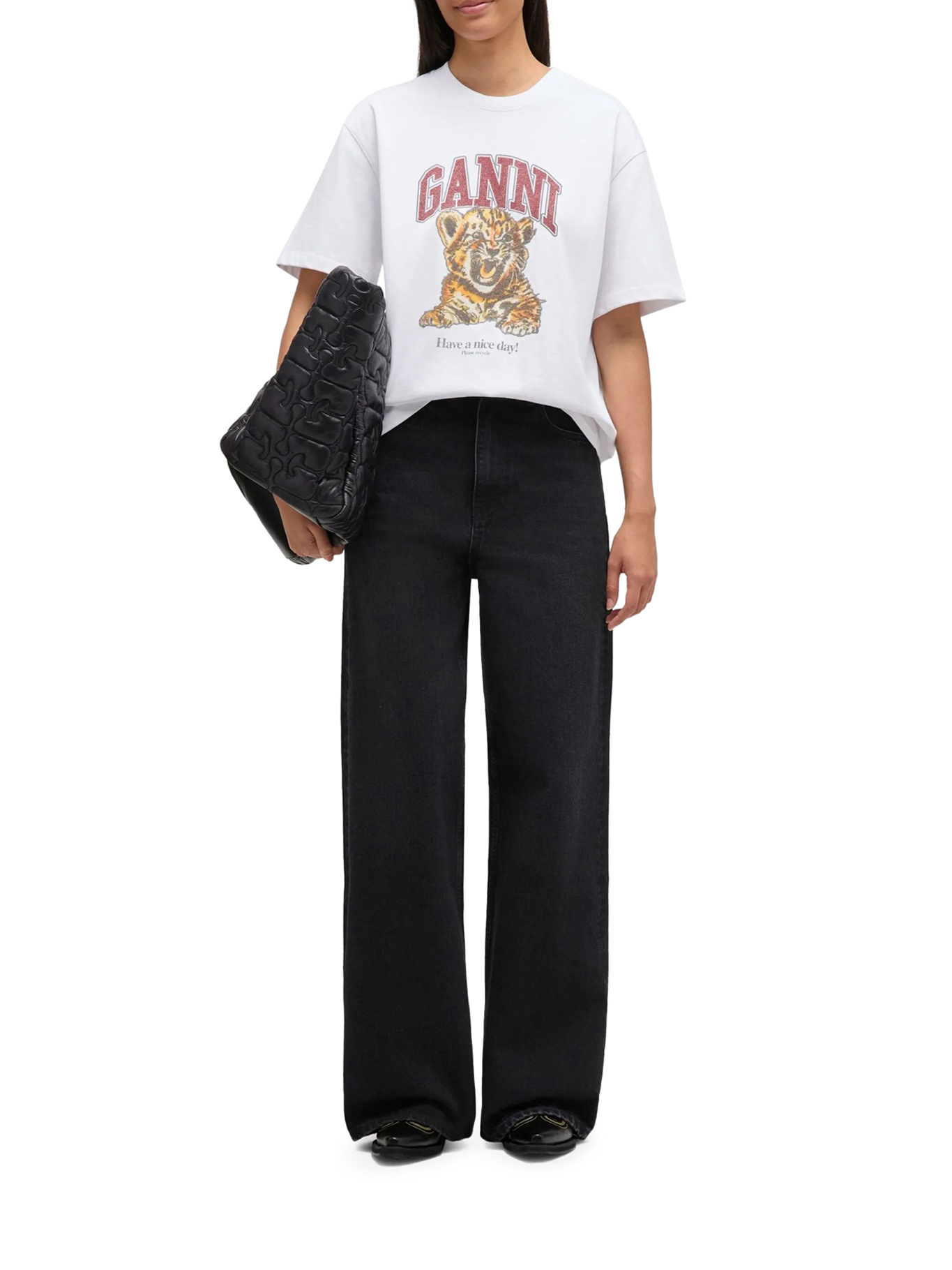 HEAVY COTTON JERSEY T-SHIRT A1050060151 (GANNI / Tシャツ・カットソー ) | GANNI (ガニー)(1)