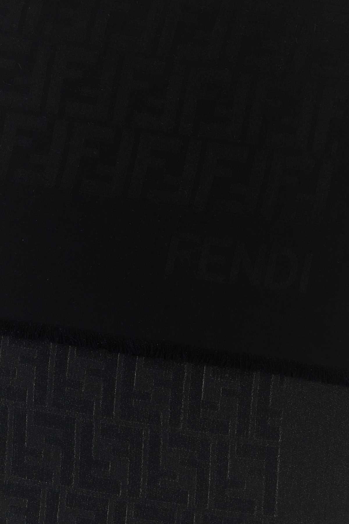 Black silk scarf FXT185ANBEF0QA1 (FENDI / スカーフ・マフラー ) | FENDI (フェンディ)(1)