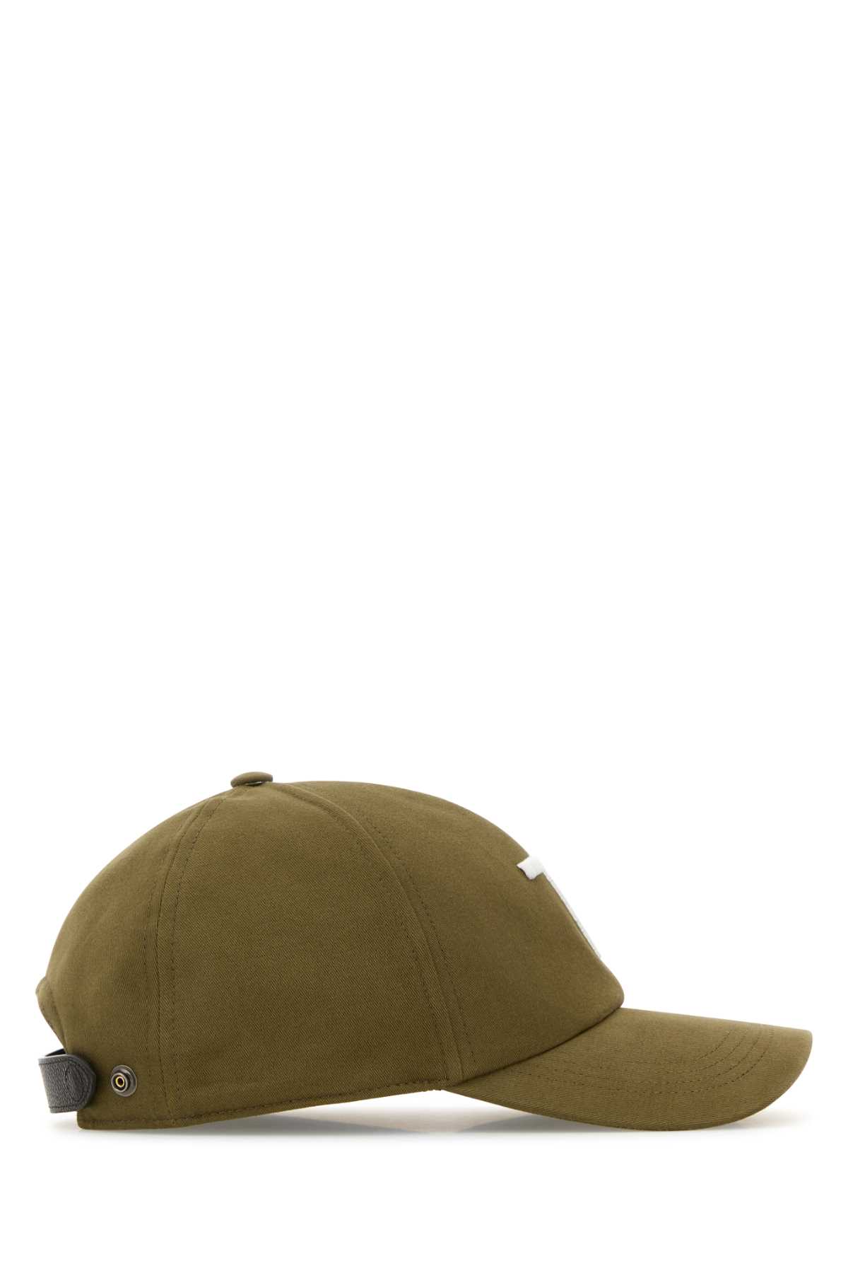 Army green cotton baseball cap MH005TCN061GGWC (TOM FORD / 帽子 ) | TOM FORD (トムフォード)(1)