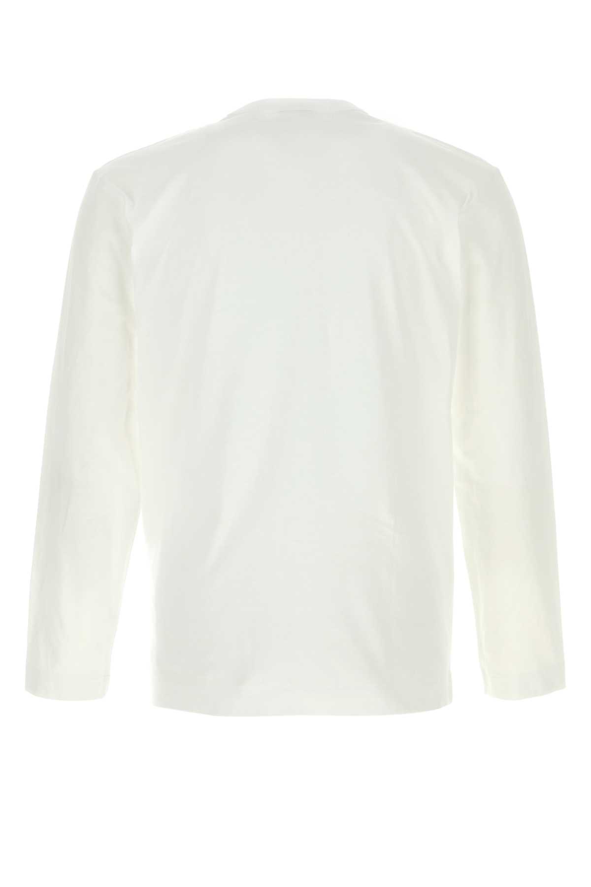 White cotton t-shirt AXT120051WHITE (PLAY Comme Des Garçons / Tシャツ・カットソー ) | PLAY Comme Des Garçons (プレイ コムデギャルソン)(1)