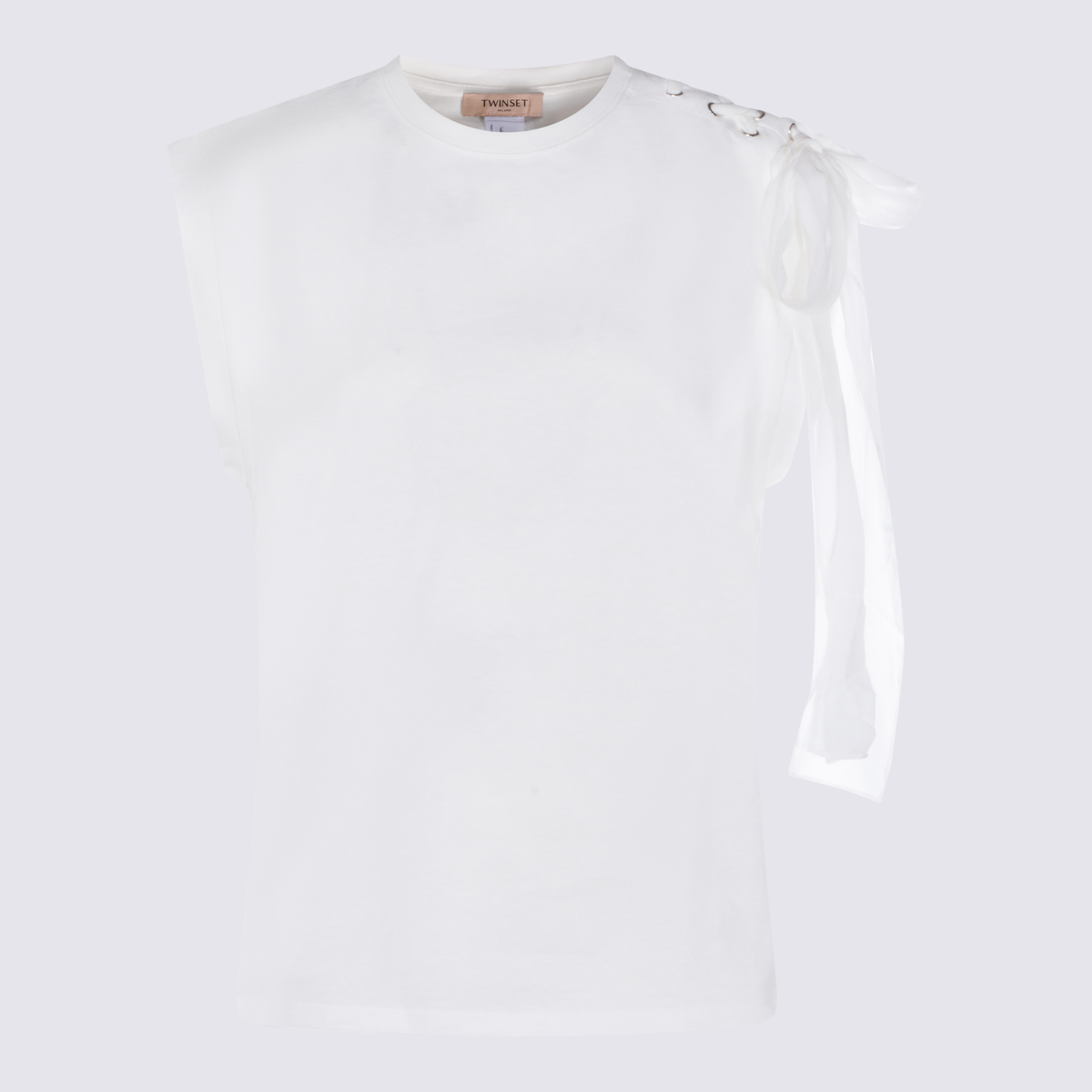 Twin-set T-shirts and Polos White 261TP2111S2142100001 (TWINSET / タンクトップ・キャミソール ) | TWINSET (ツインセット)