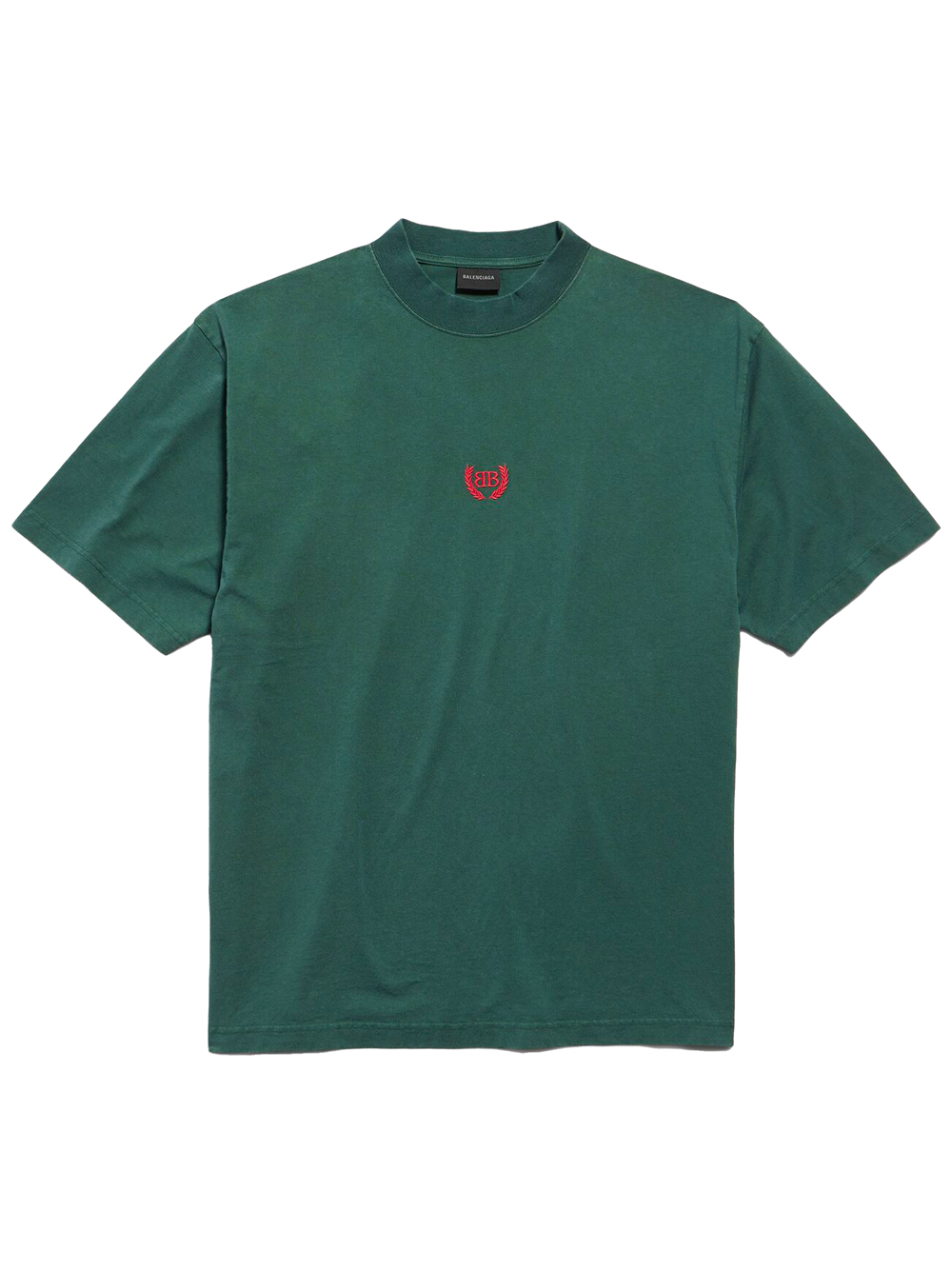 MEN`S LAUREL CLASSIC MEDIUM FIT T-SHIRT IN DARK GREEN/RED 764235TSVC93044 (Balenciaga / Tシャツ・カットソー ) | Balenciaga (バレンシアガ)