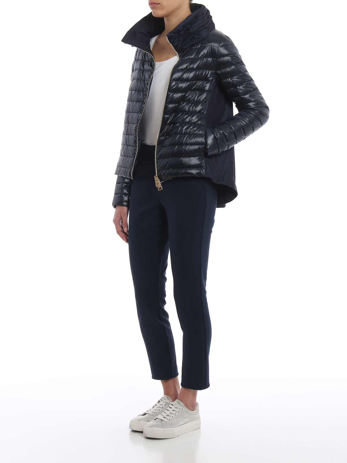 Blue asymmetric puffer jacket PI0927D120179200 (Herno / ダウンジャケット・コート ) | Herno (ヘルノ)(1)