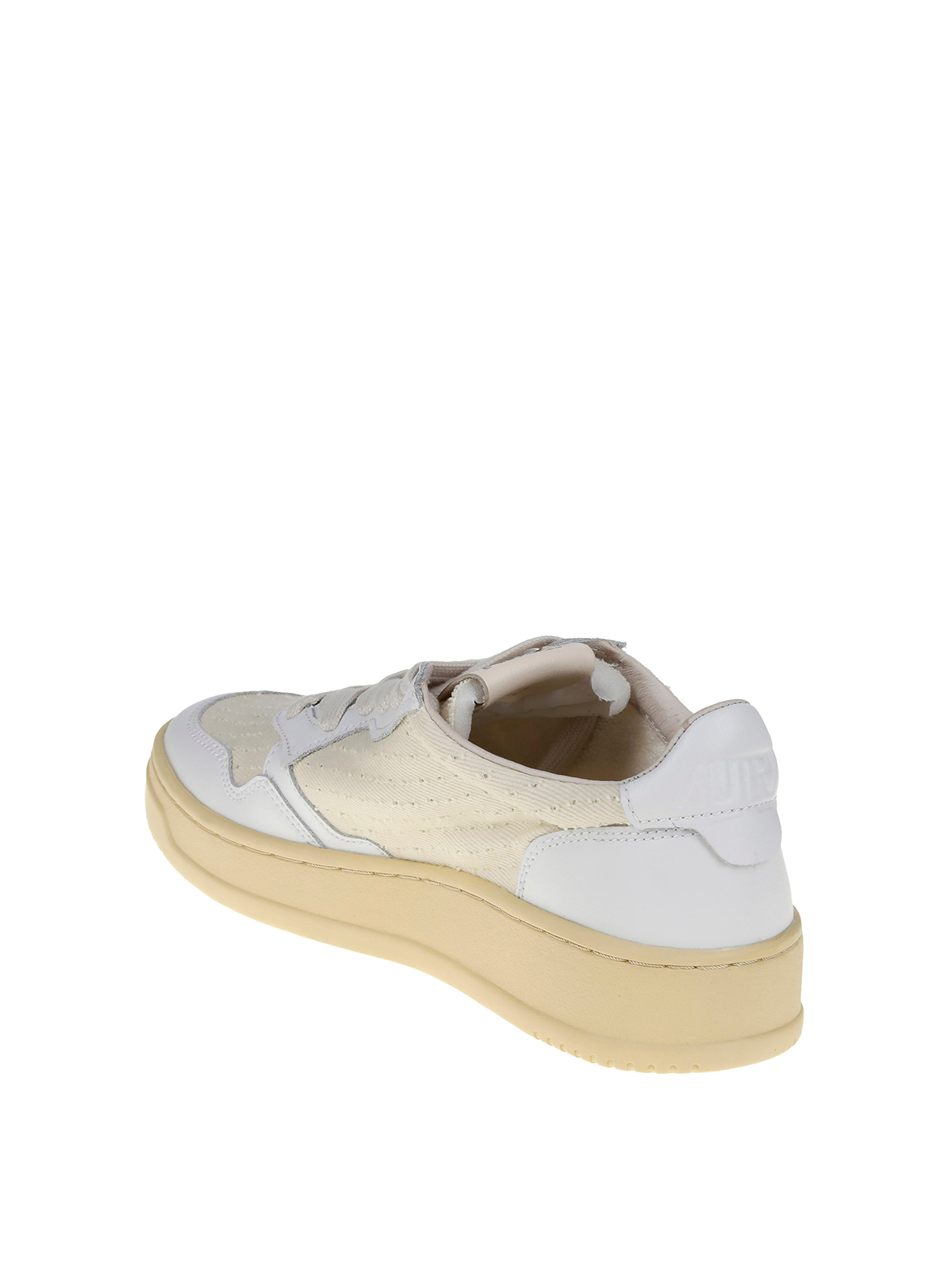 Leather sneakers with canvas insert and logo AULWLC01 (AUTRY / スニーカー ) | AUTRY (オートリー)(2)