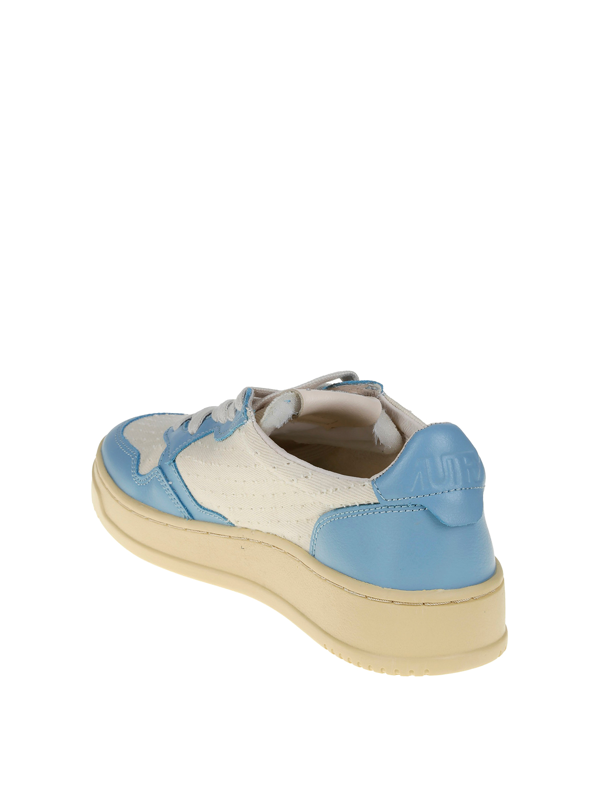 Leather sneakers with canvas insert and logo AULWLC03 (AUTRY / スニーカー ) | AUTRY (オートリー)(2)