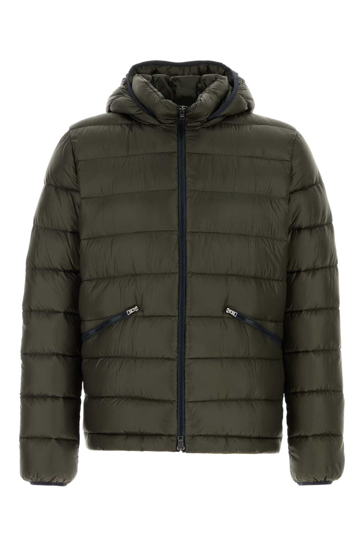 Olive green nylon down jacket PI001299U12020Z7784 (Herno / ダウンジャケット・コート ) | Herno (ヘルノ)