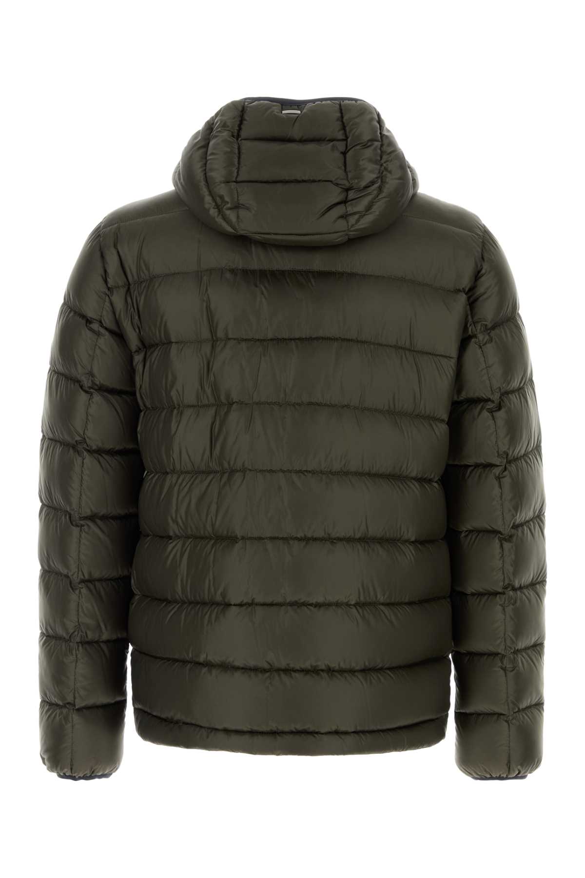 Olive green nylon down jacket PI001299U12020Z7784 (Herno / ダウンジャケット・コート ) | Herno (ヘルノ)(1)