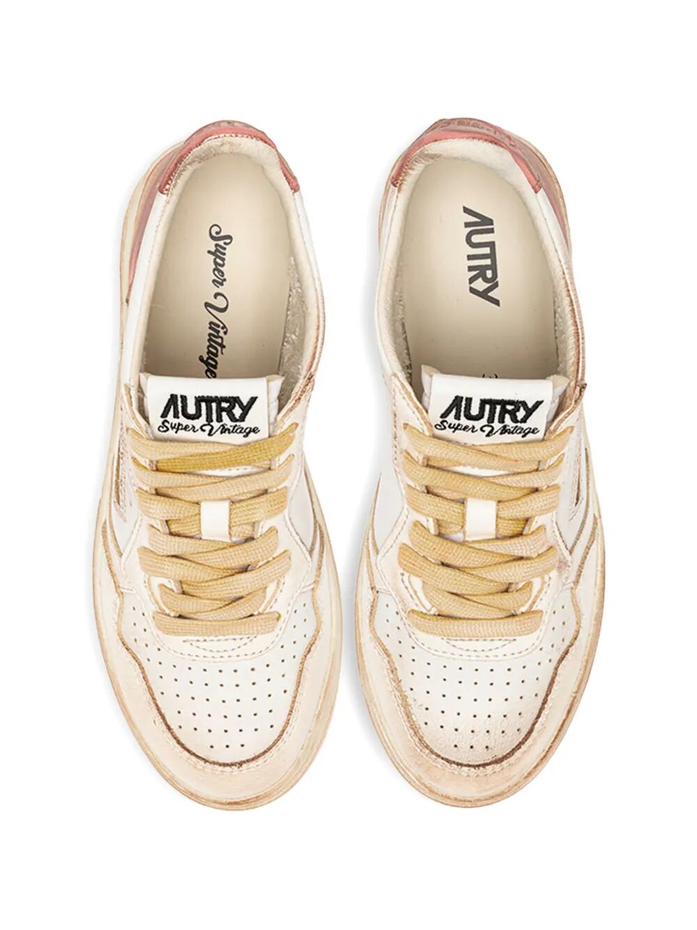 MEDALIST LOW SUPER VINTAGE SNEAKERS WITH PINK METALLIC LEATHER AVLWSV57WHTVANSAL (AUTRY / スニーカー ) | AUTRY (オートリー)(3)