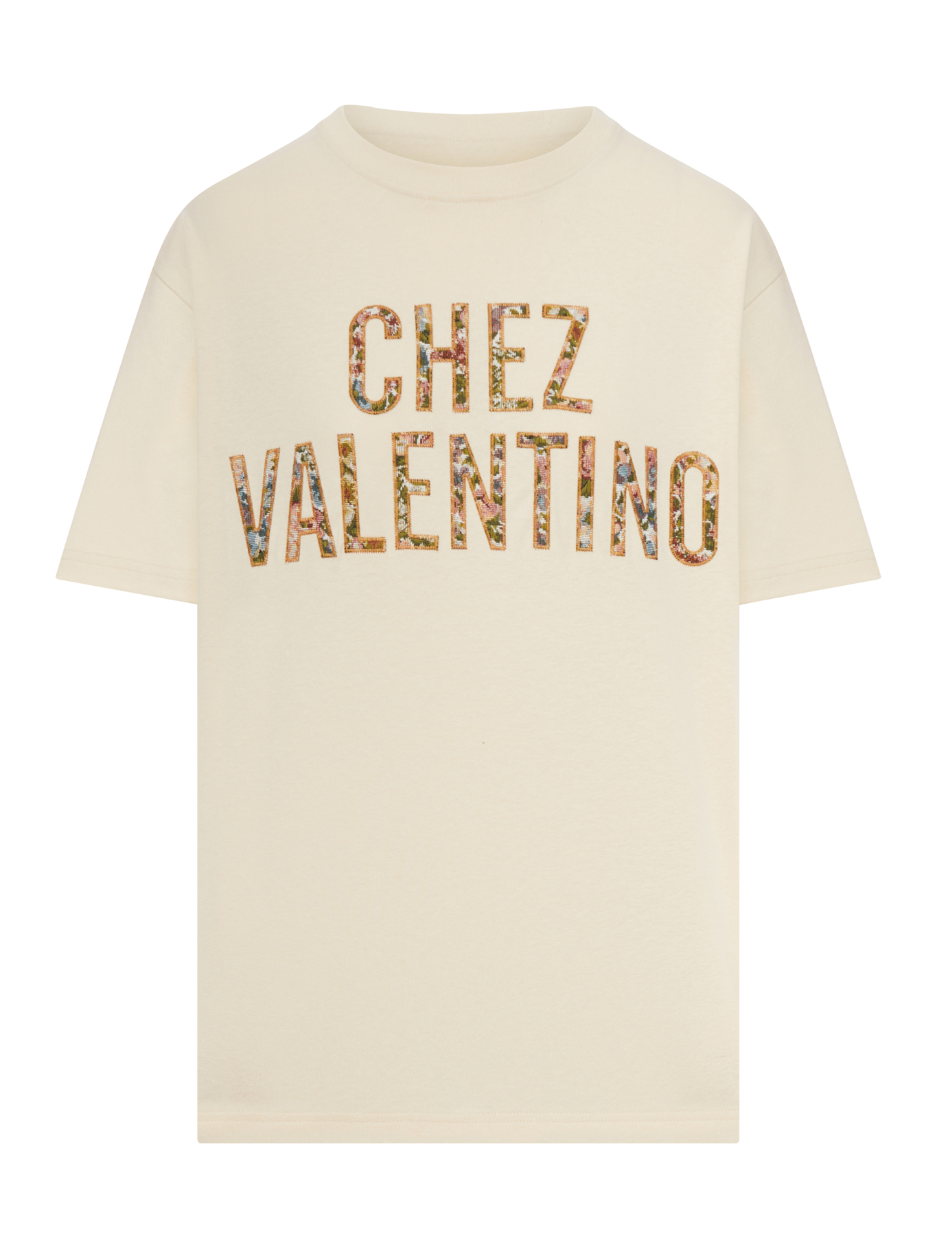 EMBROIDERED COTTON T-SHIRT 8B3MG26AA5JET5 (Valentino Garavani / Tシャツ・カットソー ) | Valentino Garavani (ヴァレンティノ)