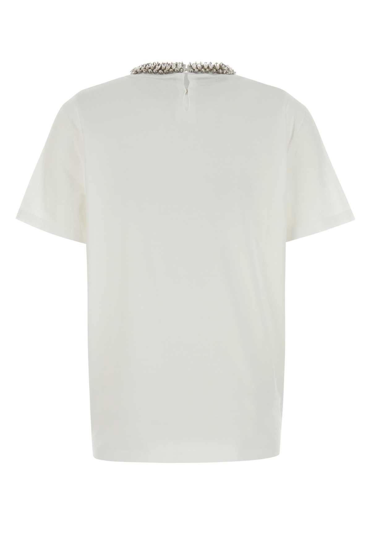White cotton t-shirt 3576BRSOOO182XF0009 (Prada / Tシャツ・カットソー ) | Prada (プラダ)(1)