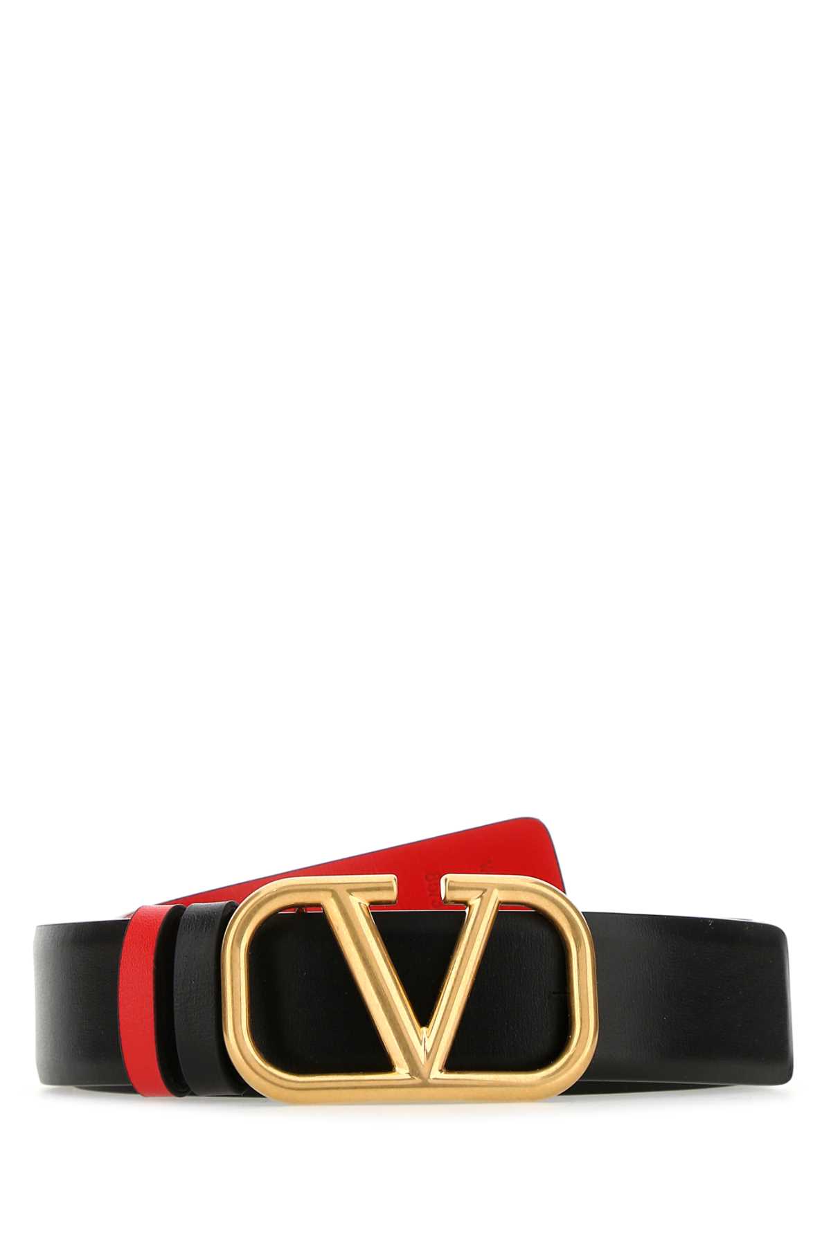 Black leather VLogo Signature reversible belt 5W2T0S11ZFR0SM (Valentino Garavani / ベルト・サスペンダー ) | Valentino Garavani (ヴァレンティノ)
