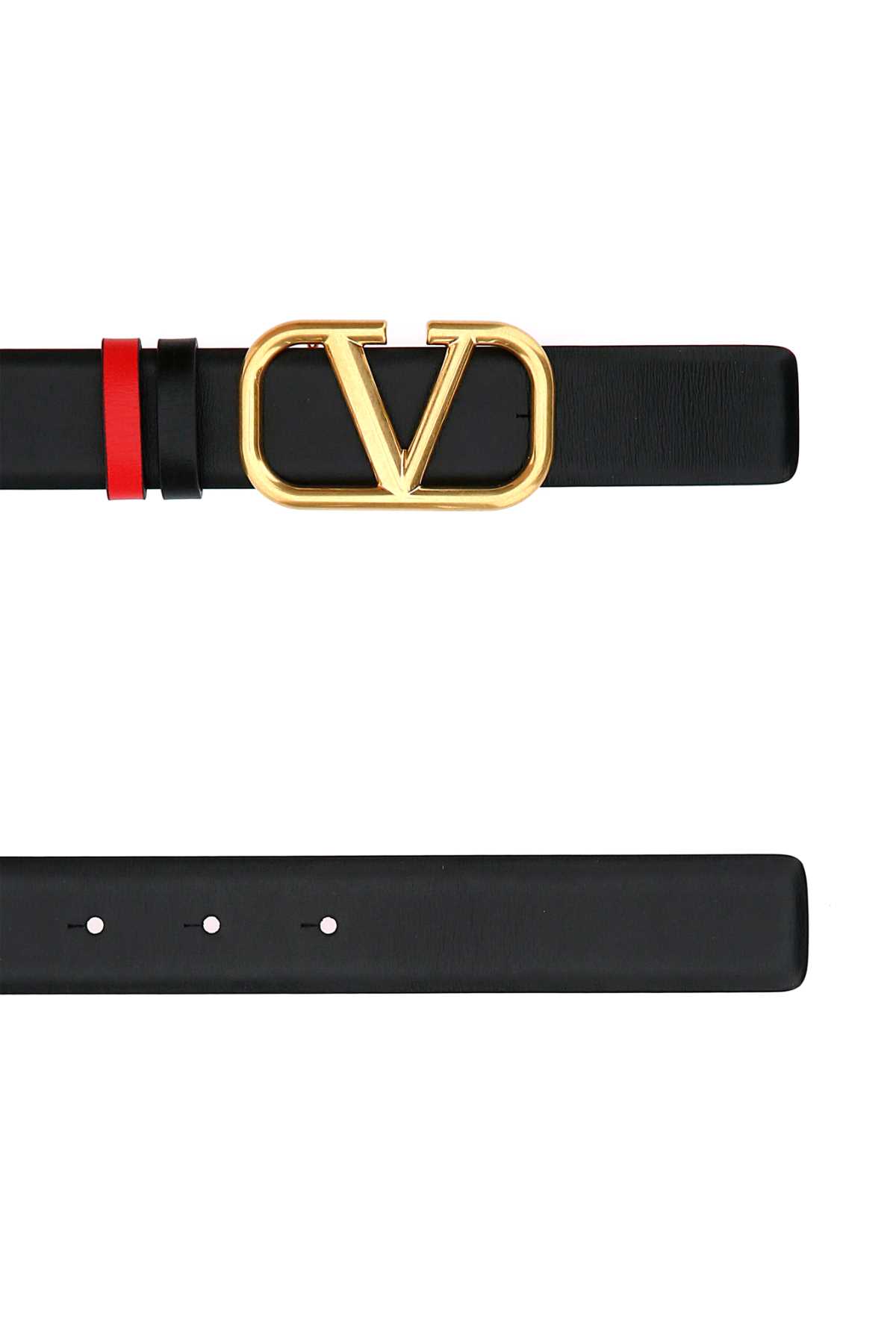 Black leather VLogo Signature reversible belt 5W2T0S11ZFR0SM (Valentino Garavani / ベルト・サスペンダー ) | Valentino Garavani (ヴァレンティノ)(1)