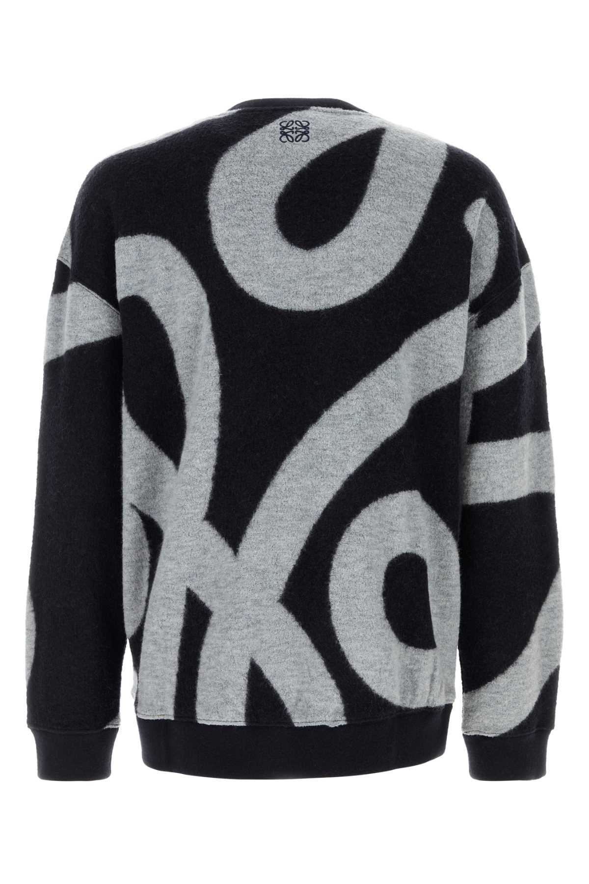 Embroidered wool blend sweatshirt H526Y24X77NAVYGREY (LOEWE / ニット・セーター・カーディガン ) | LOEWE (ロエベ)(1)