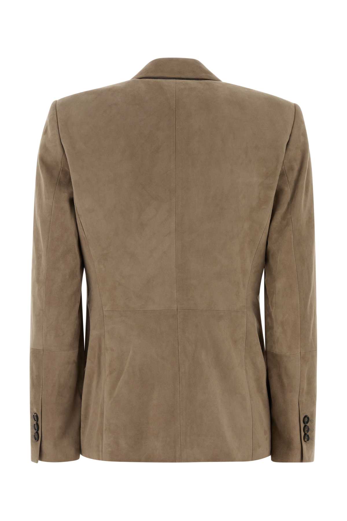 Dove grey suede blazer MPCLF208XC4191 (Brunello Cucinelli / レザー&ファージャケット・コート ) | Brunello Cucinelli (ブルネロ・クチネリ)(1)