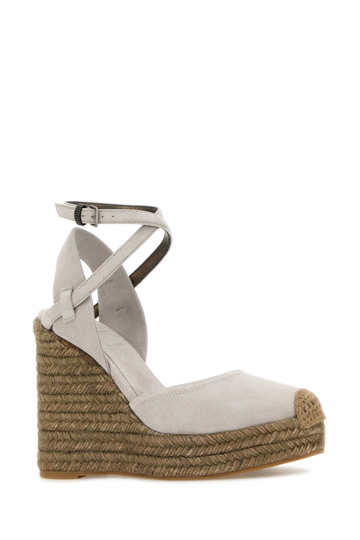 Light grey suede wedges MZSFG3150C8823 (Brunello Cucinelli / サンダル ) | Brunello Cucinelli (ブルネロ・クチネリ)(1)