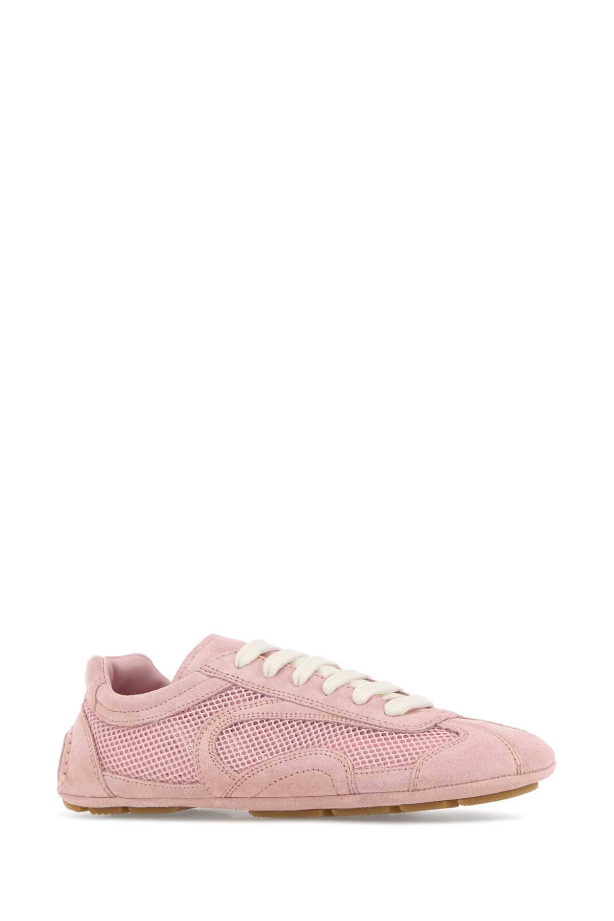 Pink suede and mesh Montecarlo sneakers 1E247OFD0103D8CF0924 (Prada / スニーカー ) | Prada (プラダ)(1)
