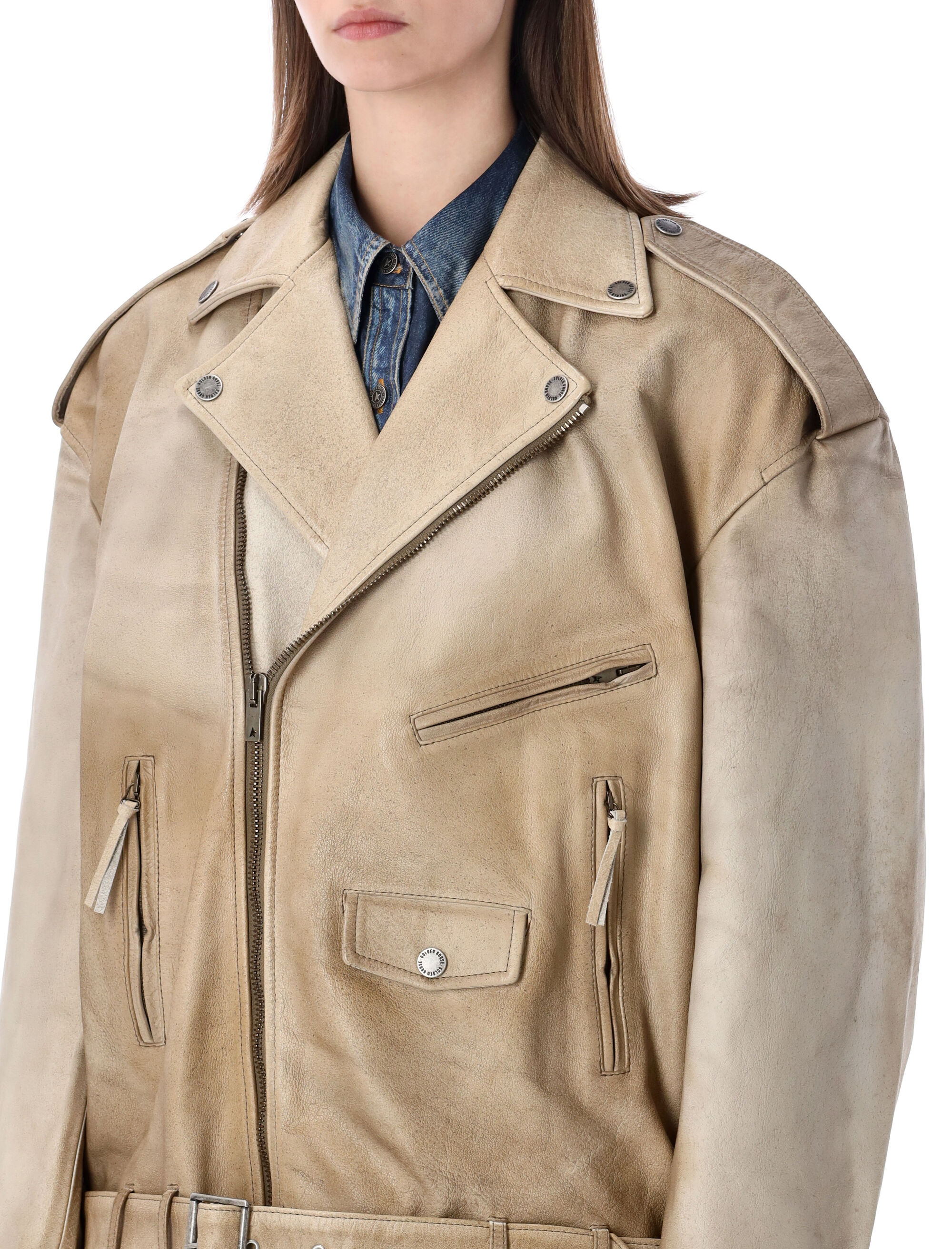 Golden Goose Coats GUP02535P00230415155 (Golden Goose / レザー&ファージャケット・コート ) | Golden Goose (ゴールデングース)(2)