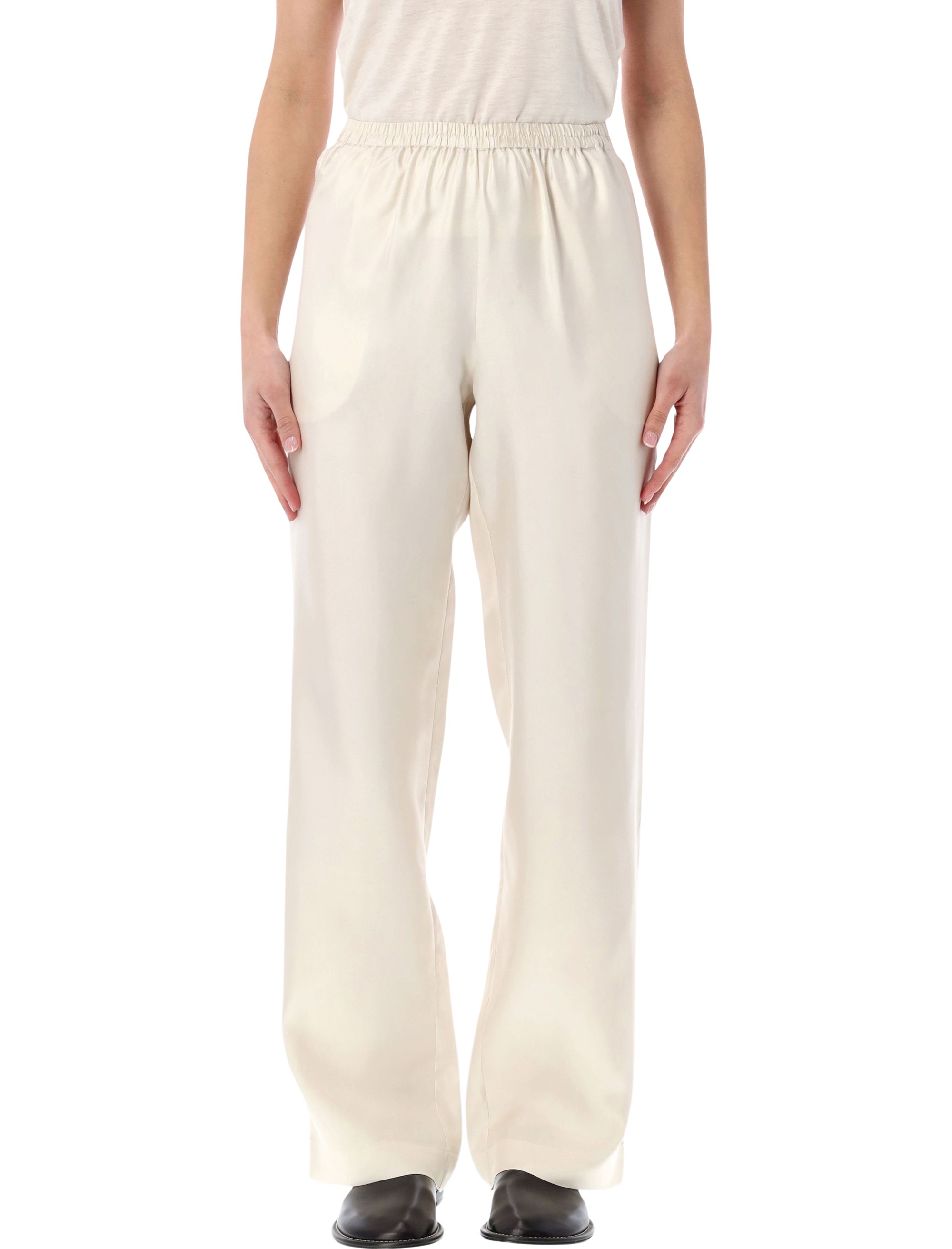 LOULOU Trousers White ALERAIVORY (LOULOU STUDIO / パンツ ) | LOULOU STUDIO (ルルスタジオ)