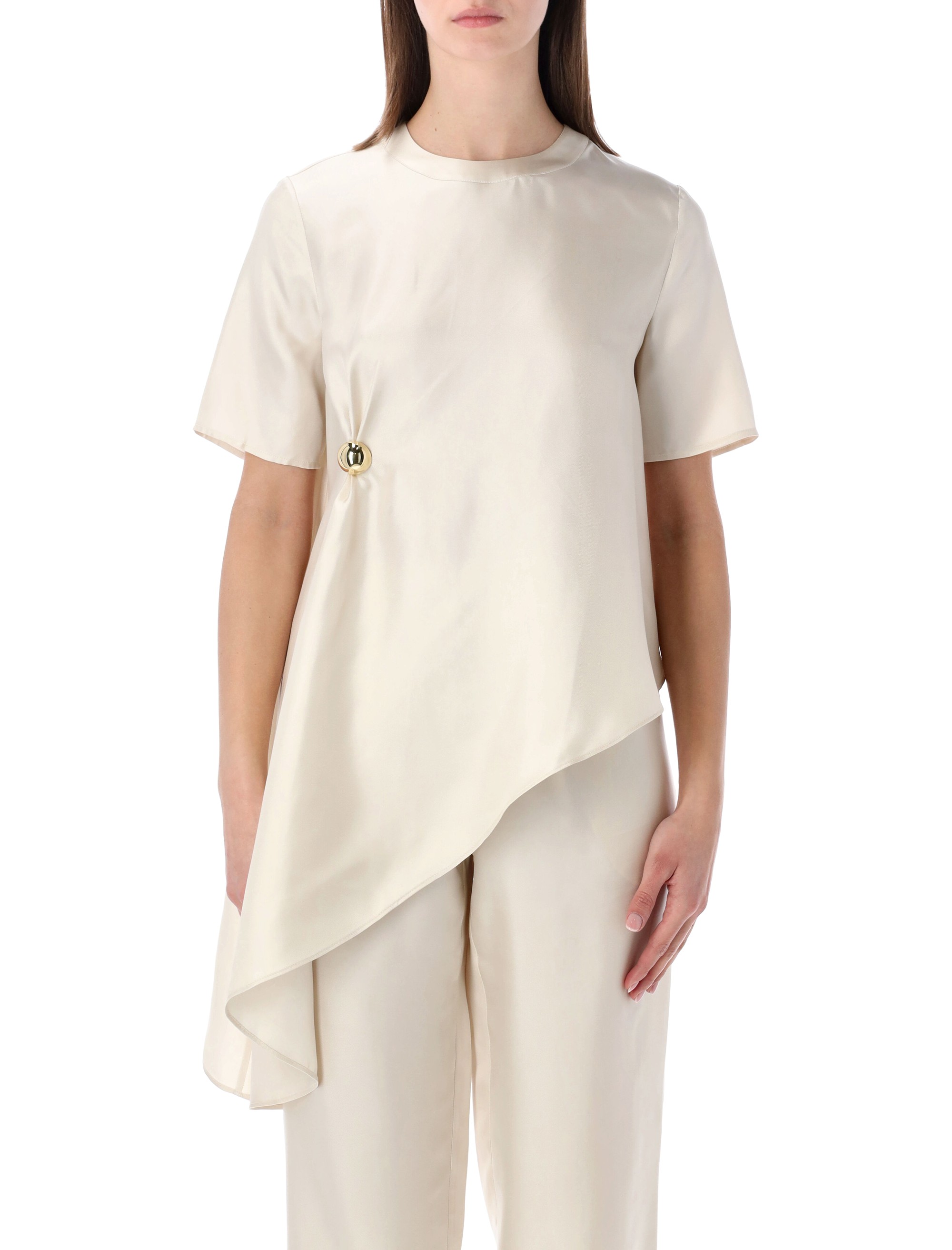 LOULOU Top White MADEAIVORY (LOULOU STUDIO / シャツ・ブラウス ) | LOULOU STUDIO (ルルスタジオ)