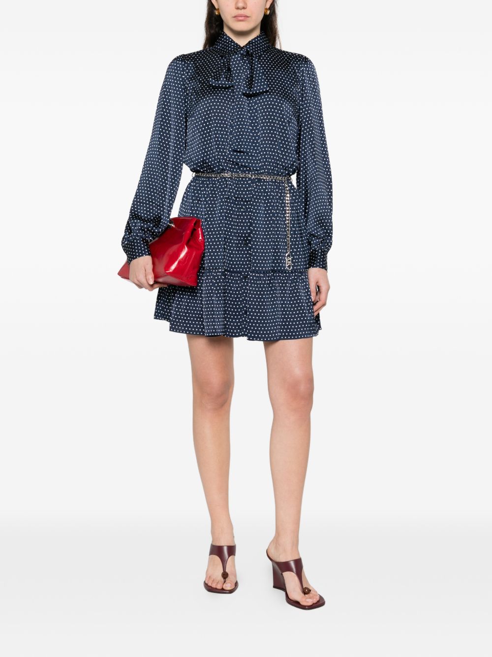 Michael Kors Dresses Blue MR683BYK9Q409 (MICHAEL KORS / ワンピース・ドレス・オールインワン ) | MICHAEL KORS (マイケル・コース)(3)