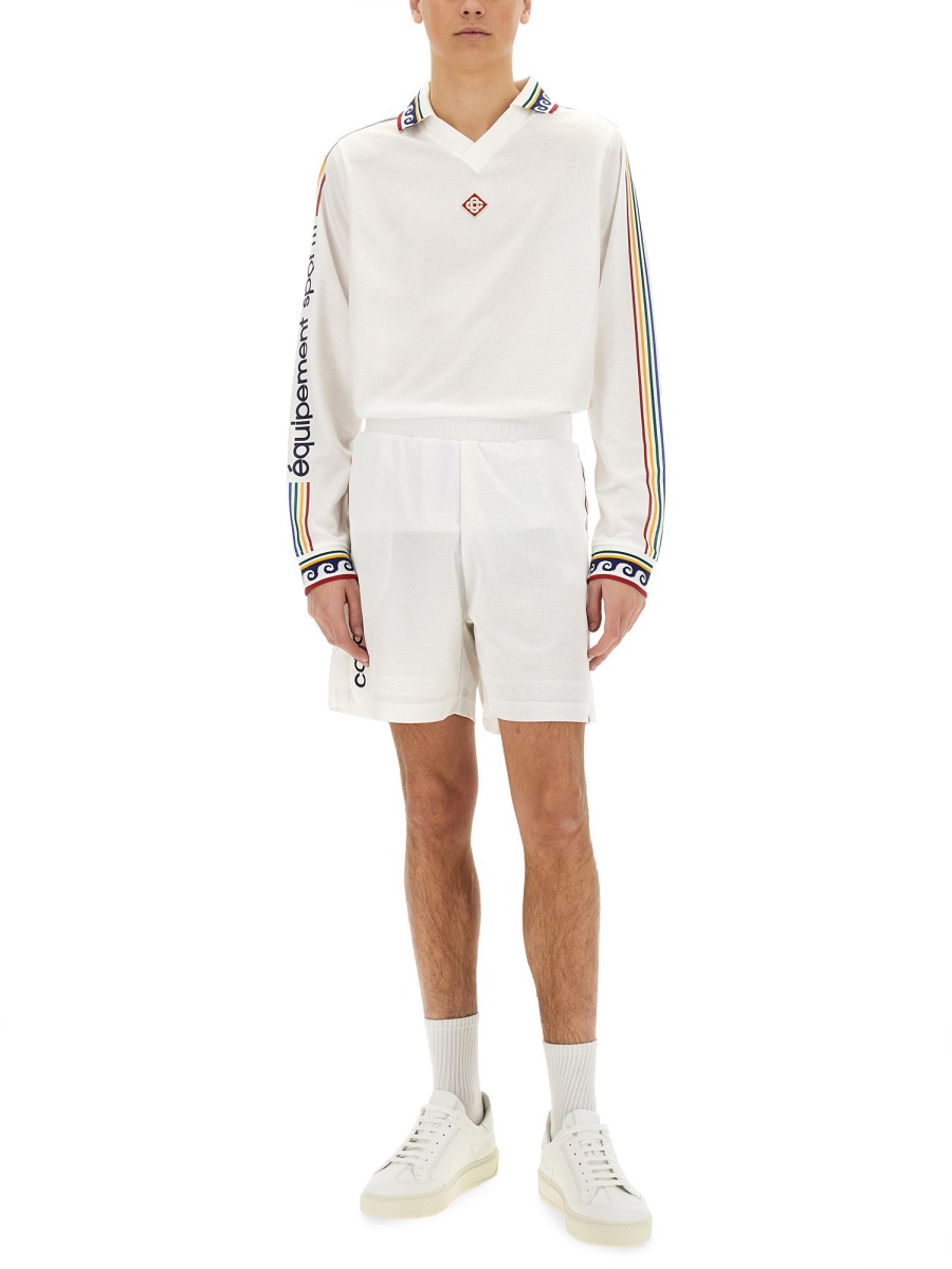 "JACQUARD MONOGRAM" FOOTBALL SHORTS MPS25JTR22402BRIGHTWHITE (Casablanca / ショートパンツ ) | Casablanca (カサブランカ)(1)