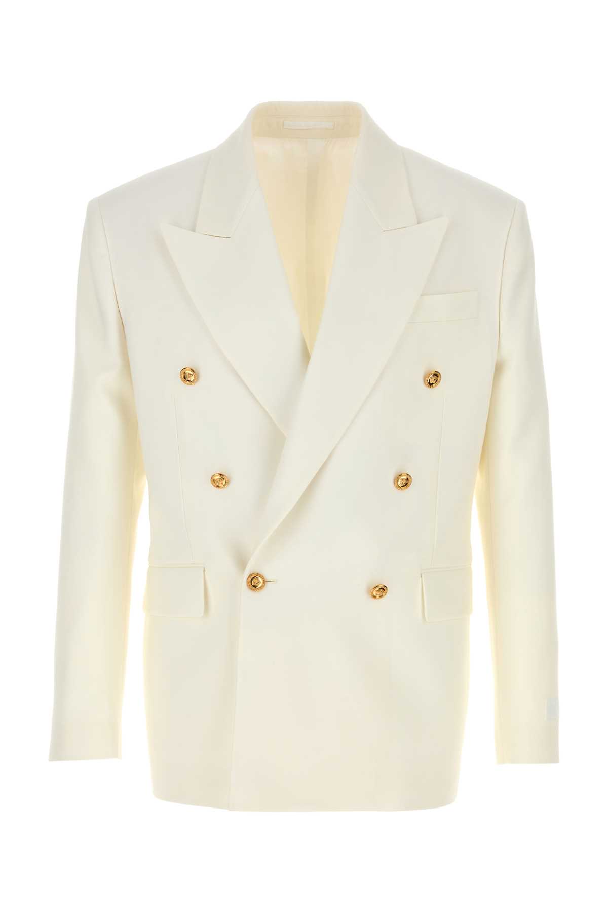 Ivory wool blazer 10221921A167291W030 (VERSACE / ブレザー・ジャケット ) | VERSACE (ヴェルサーチェ)