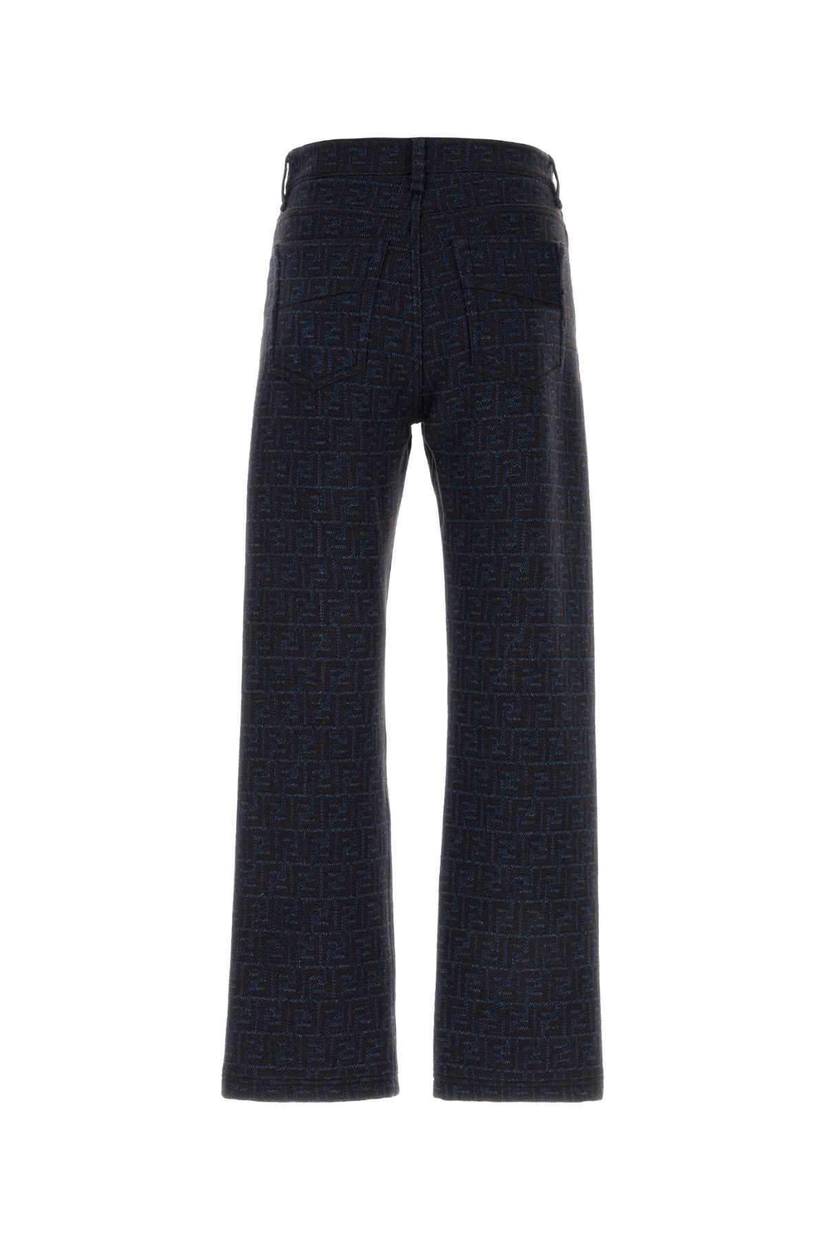 Embroidered cotton blend pant FLP302AVY8F1UCL (FENDI / ジーンズ ) | FENDI (フェンディ)(1)