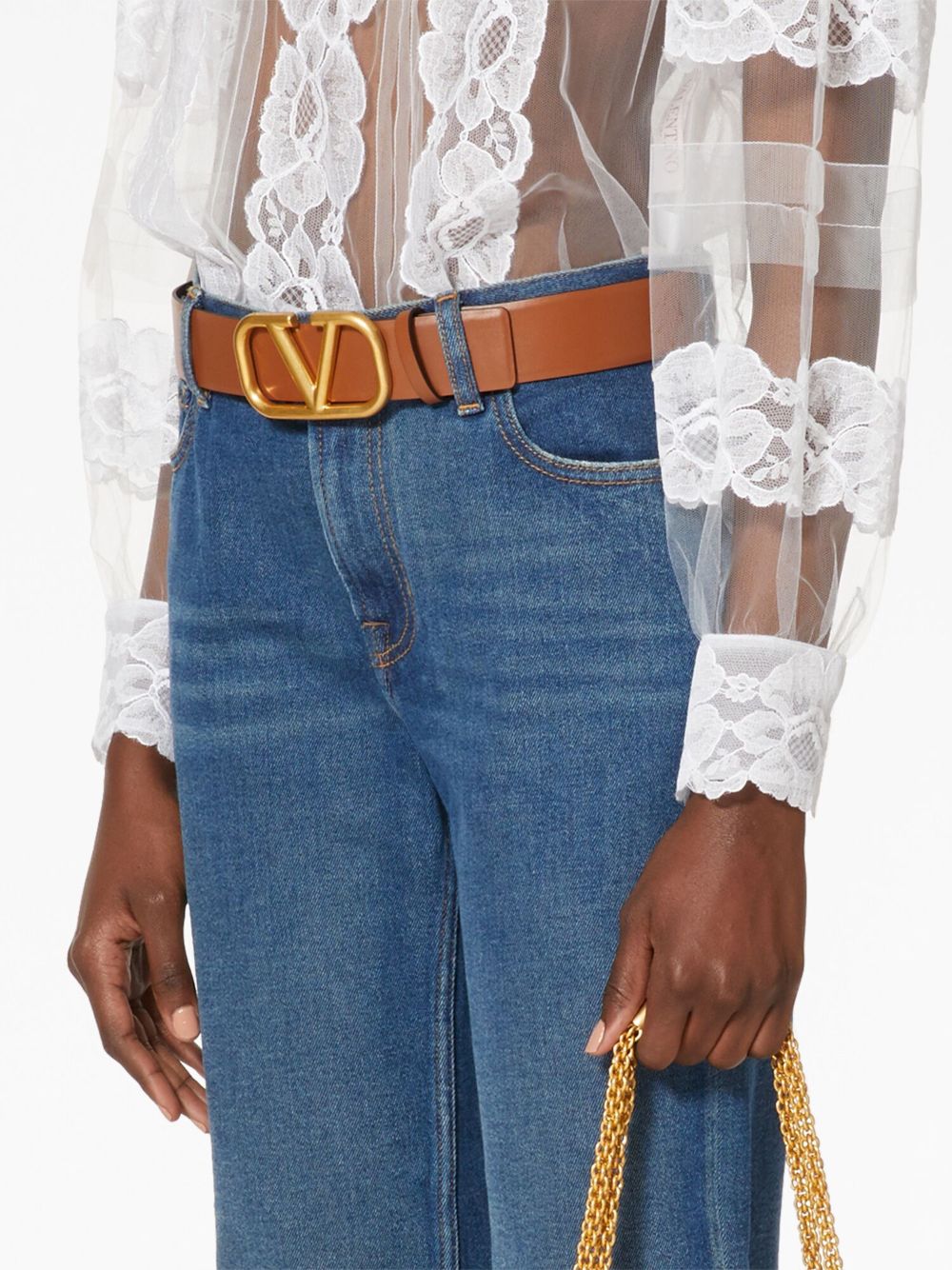 Valentino Garavani Belts Leather Brown WT0S12ZFR11J (Valentino Garavani / ベルト・サスペンダー ) | Valentino Garavani (ヴァレンティノ)(1)