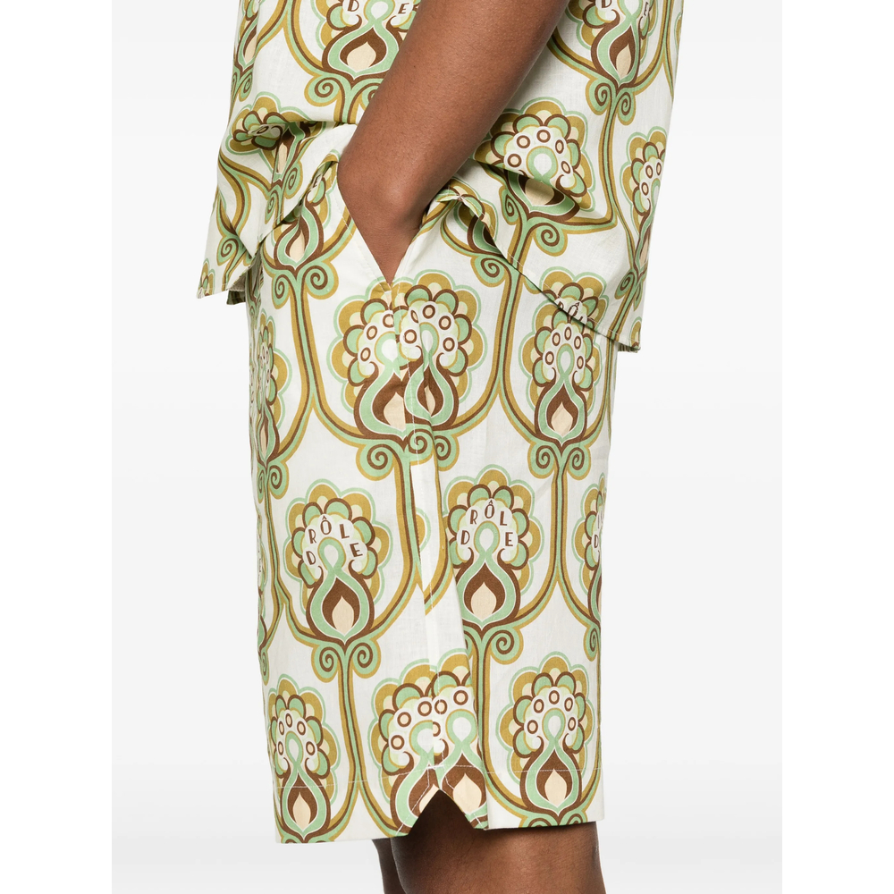 Shorts Drole De Monsieur JSH228LI012GREEN (Drôle De Monsieur / ショートパンツ ) | Drôle De Monsieur (ドロールドムッシュ)(1)