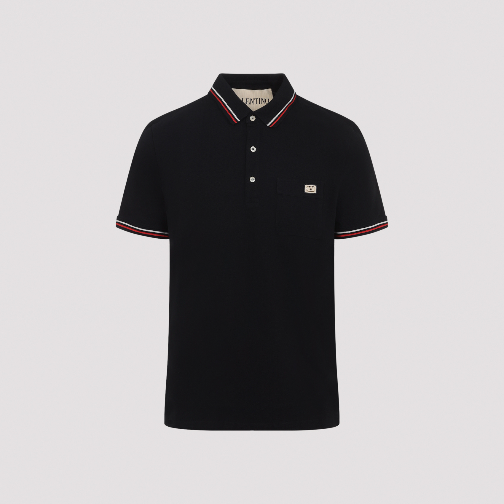 Black cotton polo shirt 8V3MH01KAQJ0NO (Valentino Garavani / ポロシャツ ) | Valentino Garavani (ヴァレンティノ)(4)