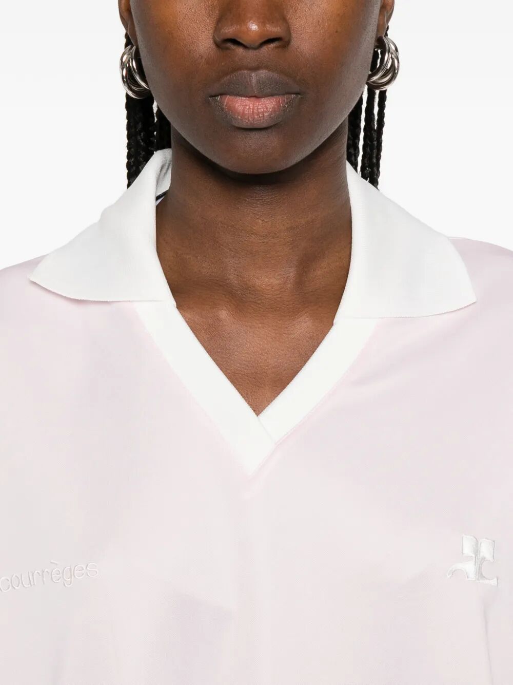 V-NECK OVERSIZED SPORTS POLO 126JPO059JS0195B218 (Courrèges / ポロシャツ ) | Courrèges (クレージュ)(4)