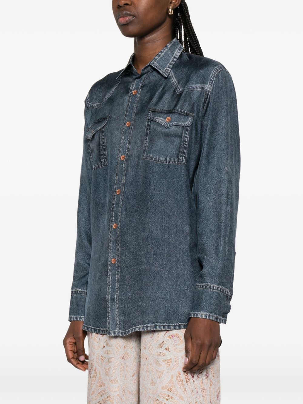 Pierre Louis Mascia Shirts Blue ALOESCML12657101516081 (Pierre-Louis Mascia / シャツ・ブラウス ) | Pierre-Louis Mascia (ピエール=ルイ・マシア)(3)