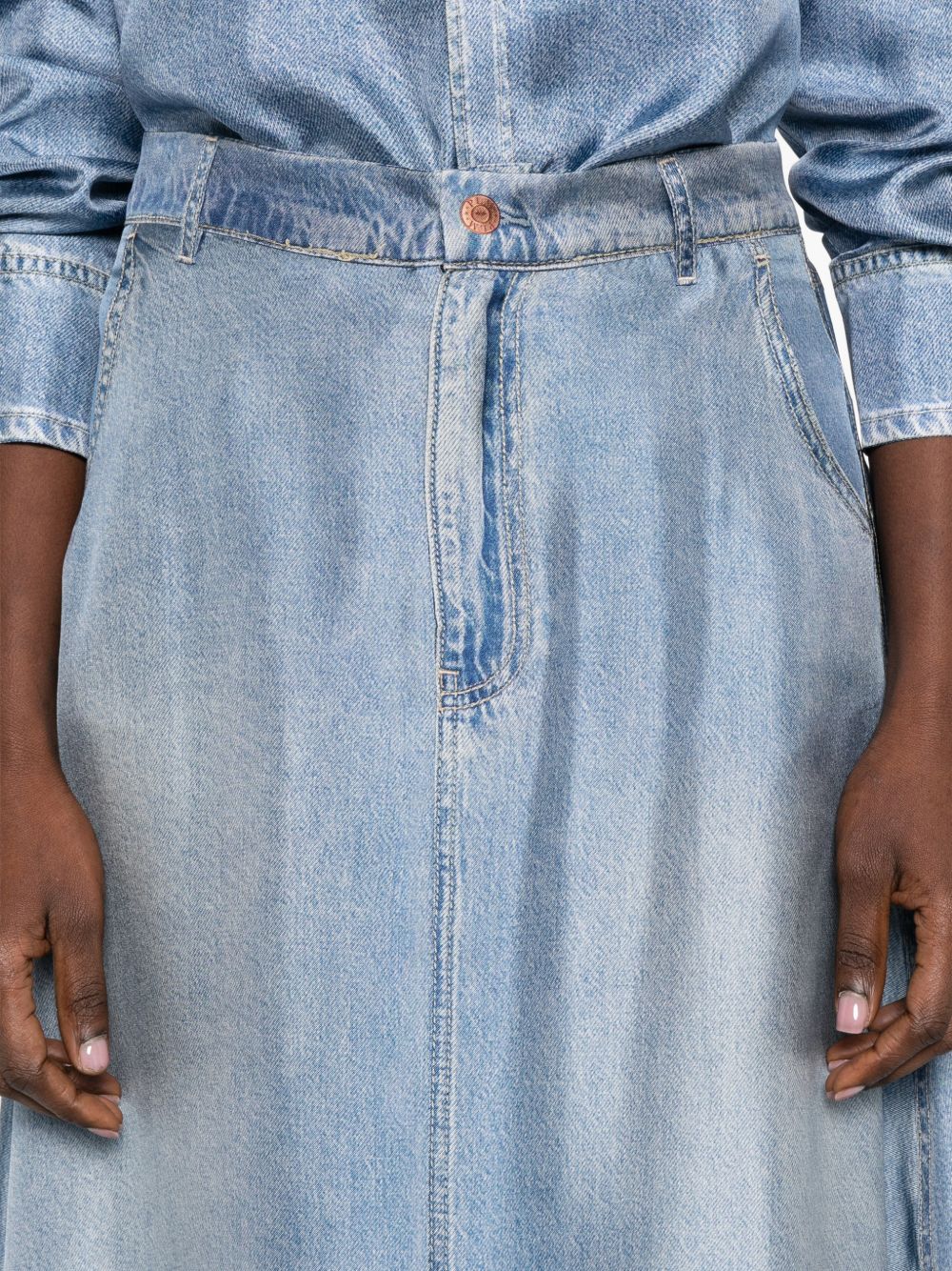 Pierre Louis Mascia Skirts Clear Blue ALOESGO12777101517405 (Pierre-Louis Mascia / スカート ) | Pierre-Louis Mascia (ピエール=ルイ・マシア)(1)