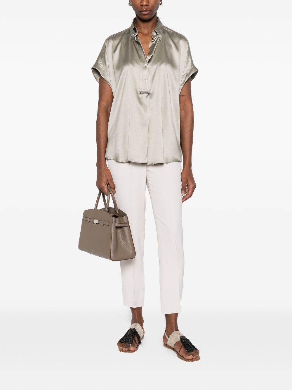 Brunello Cucinelli Shirts Green M0C59RA915C9125 (Brunello Cucinelli / シャツ・ブラウス ) | Brunello Cucinelli (ブルネロ・クチネリ)(2)