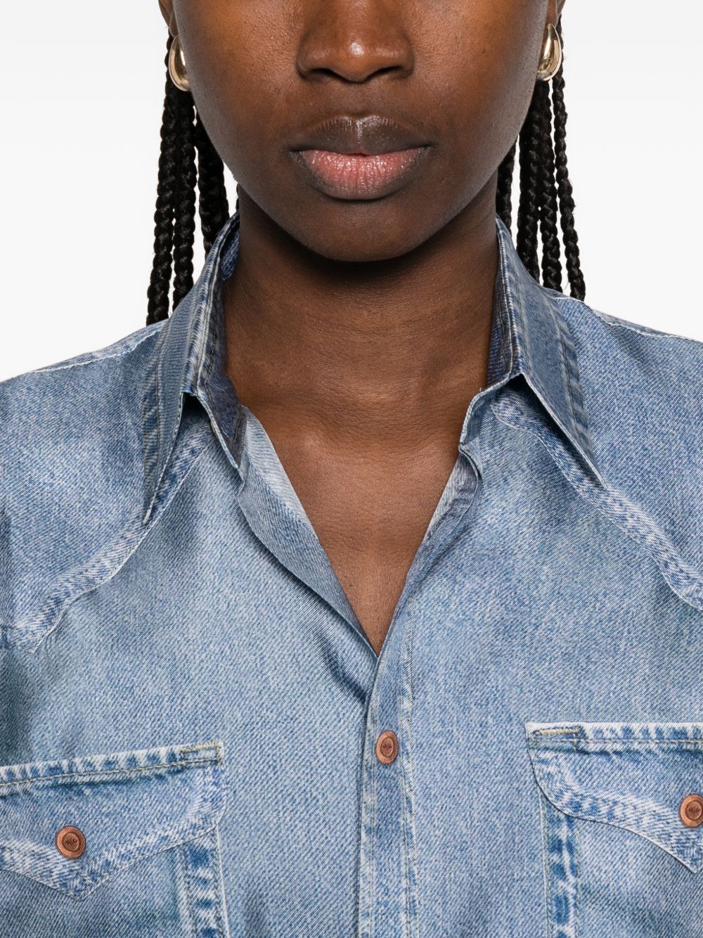 Pierre Louis Mascia Shirts Clear Blue ALOESCML12657102516081 (Pierre-Louis Mascia / シャツ・ブラウス ) | Pierre-Louis Mascia (ピエール=ルイ・マシア)(3)