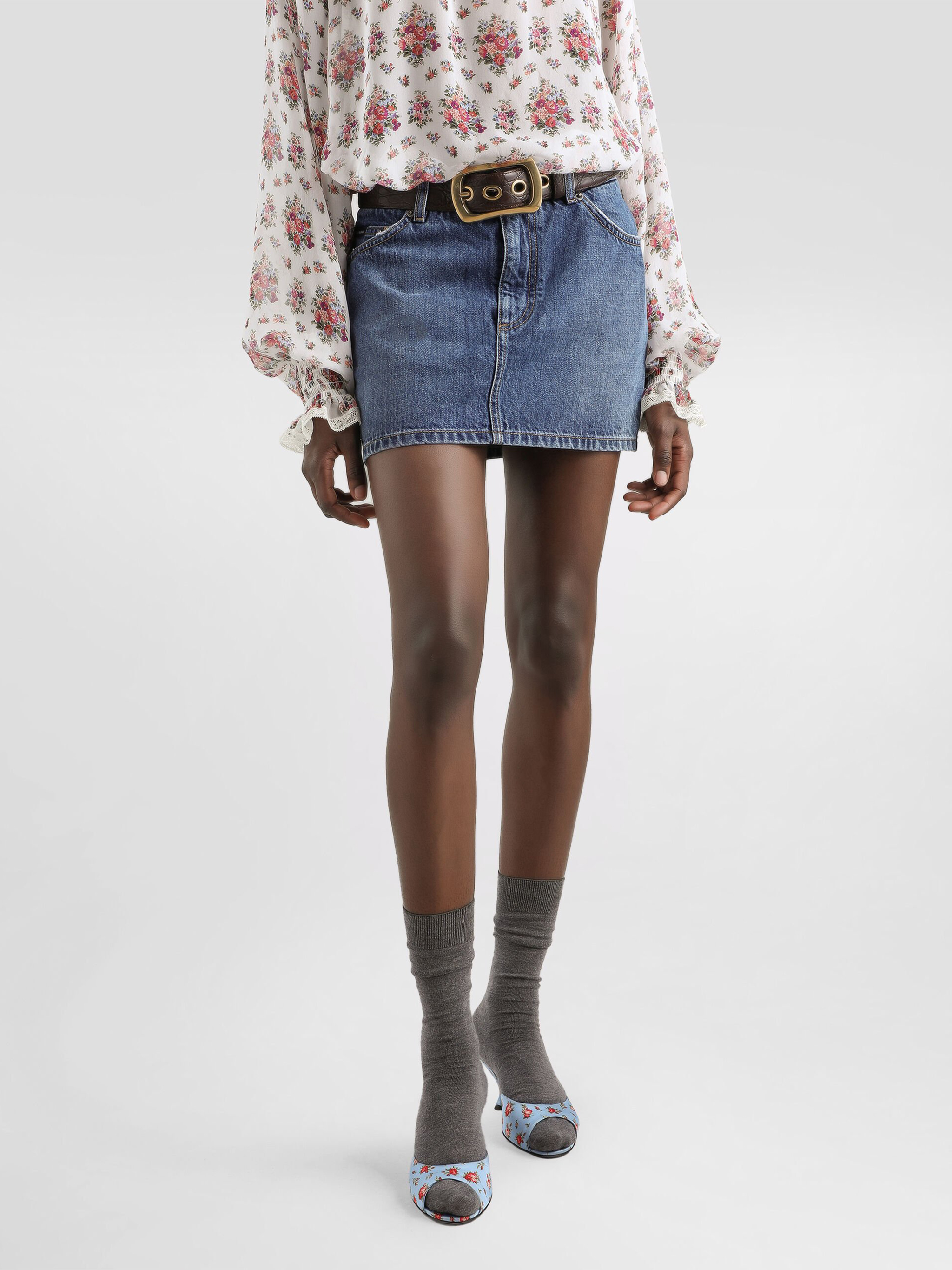 Dolce & Gabbana Skirts Blue F4C6NDG8OB3S9001 (Dolce & Gabbana / スカート ) | Dolce & Gabbana (ドルチェガッバーナ)(3)