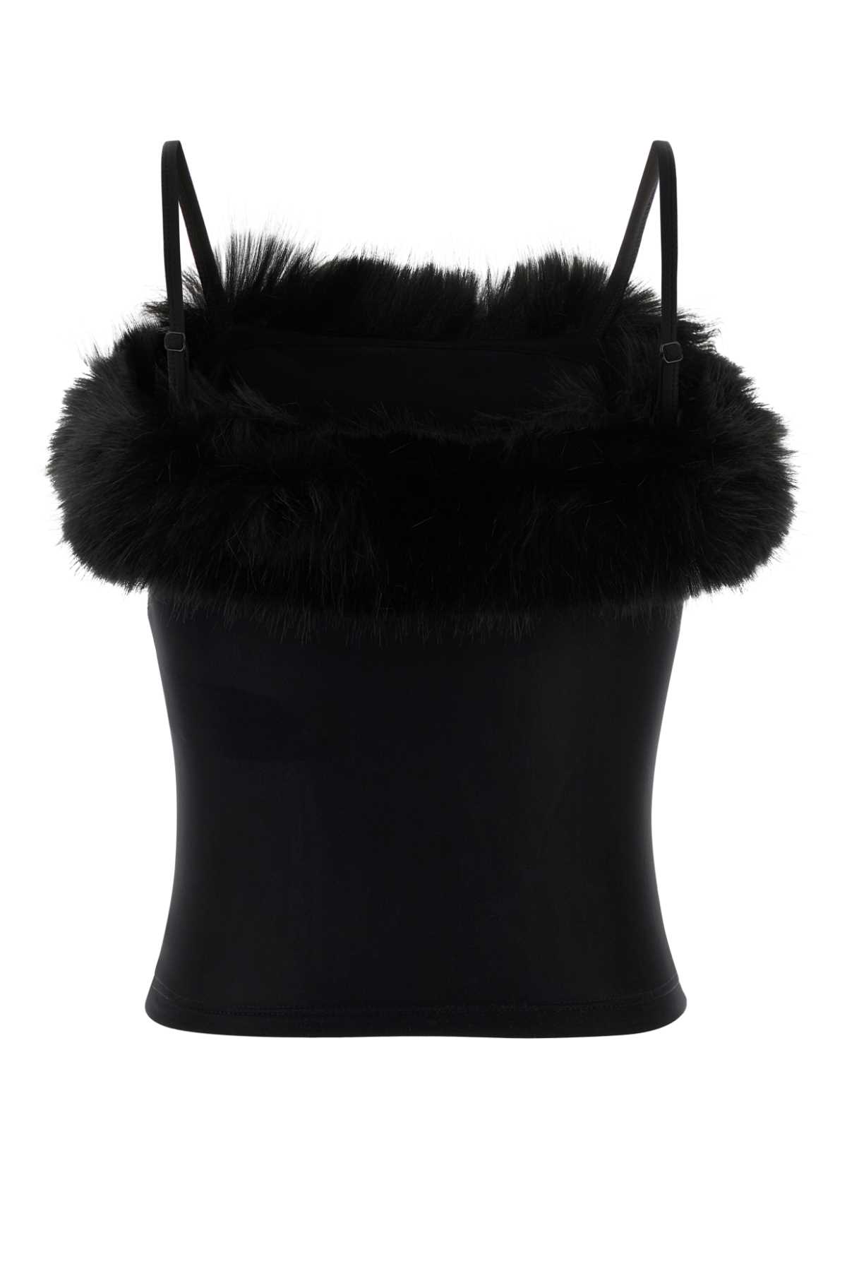 Black stretch nylon top 858101TRV381069 (Balenciaga / タンクトップ・キャミソール ) | Balenciaga (バレンシアガ)(1)