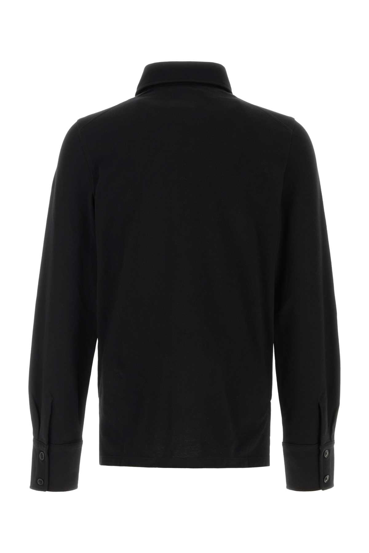 Black piquet polo shirt 2H01000WJ00AUN401 (Vivienne Westwood / ポロシャツ ) | Vivienne Westwood (ヴィヴィアン・ウェストウッド)(1)