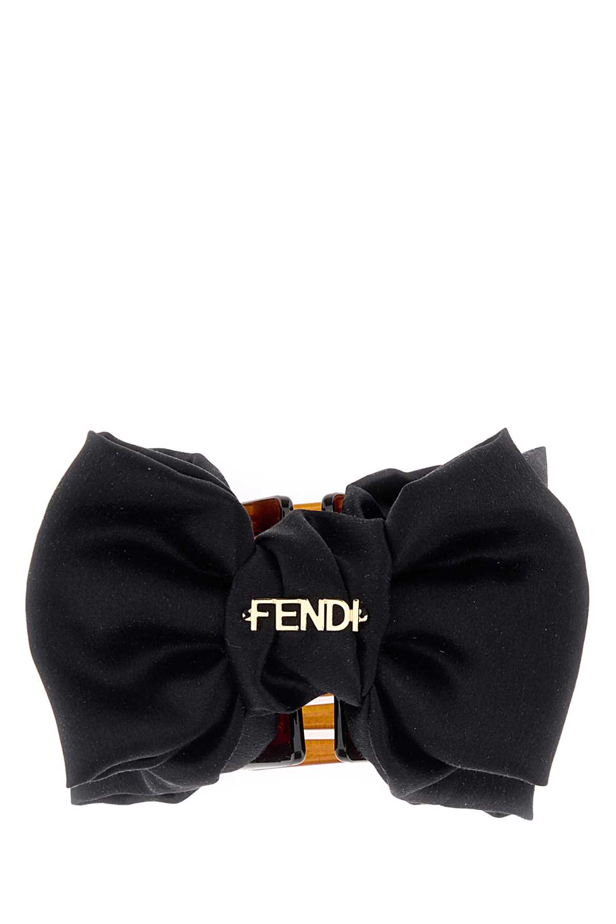 Black fabric hair clip FXT140AVDUF0QA1 (FENDI / ヘッドアクセサリー ) | FENDI (フェンディ)
